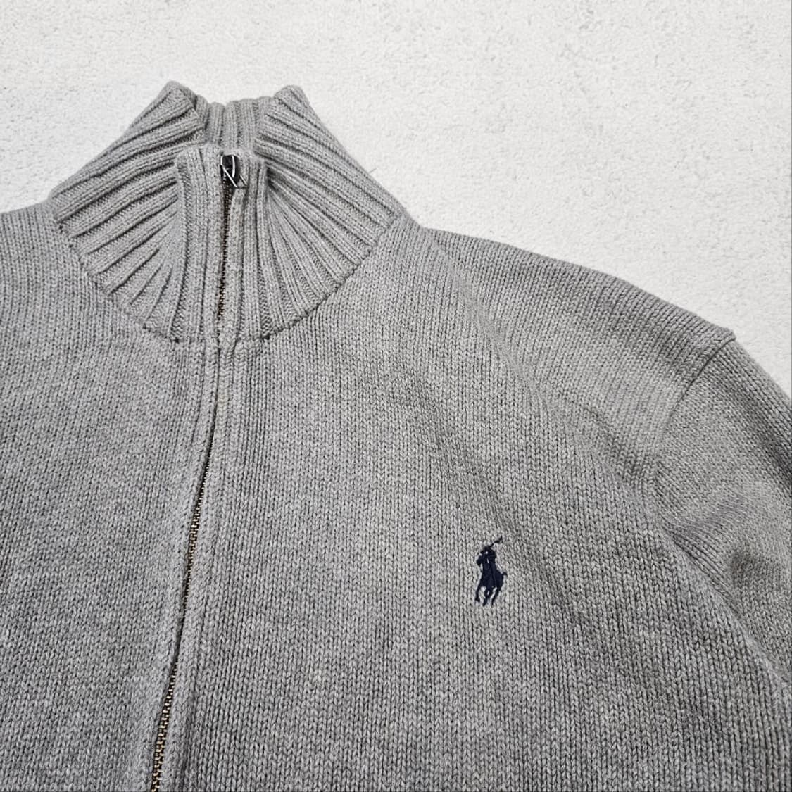 폴로 랄프 로렌 코튼 니트 집업 L 상품이미지3