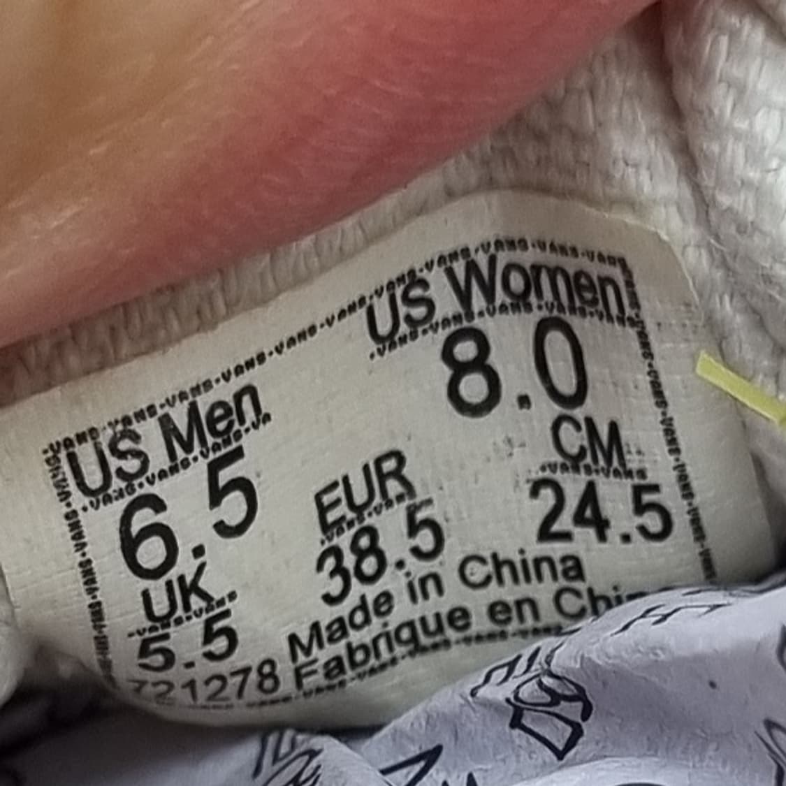 반스 스타일36 스니커즈 245 상품이미지6