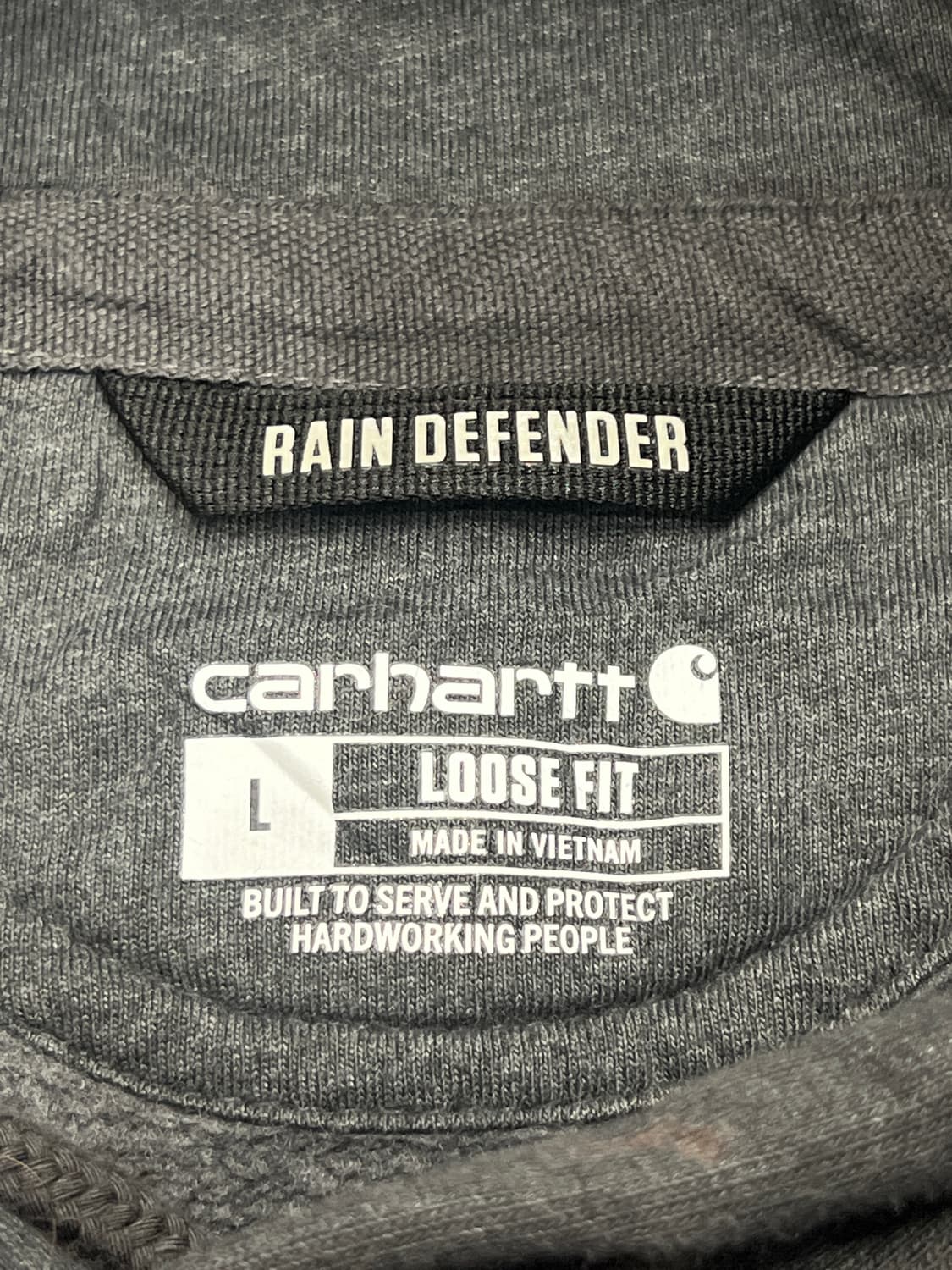 칼하트 레인디펜더 속기모 후디 그레이 L 상품이미지4