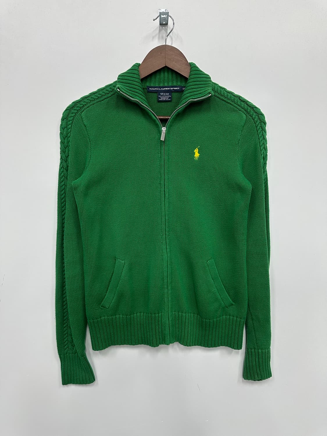 폴로 그린 니트 집업  상품이미지1