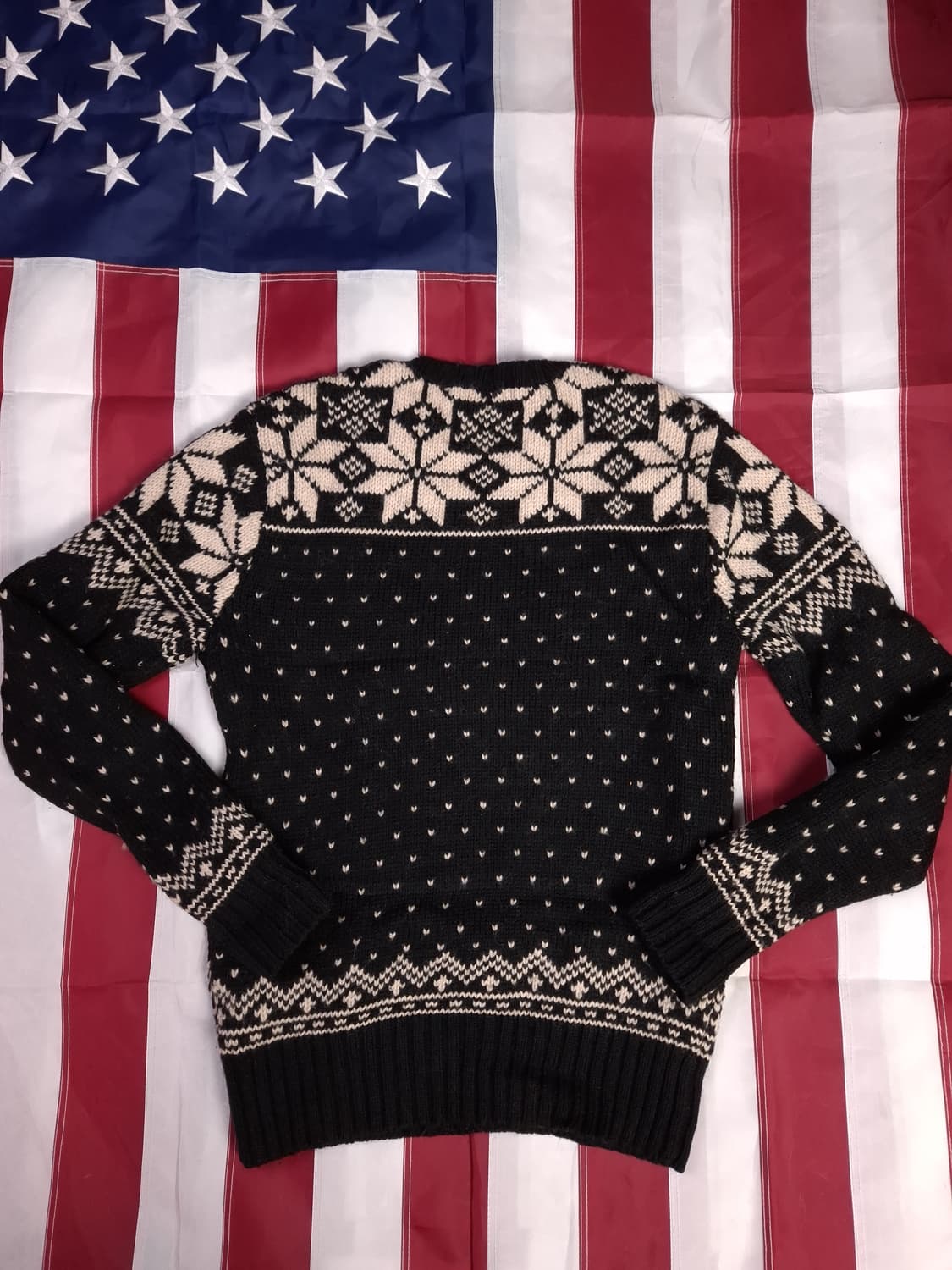 새제품급 오리지날 신형 랄프로렌폴로 울 알파카 노르딕 니트 상품이미지5