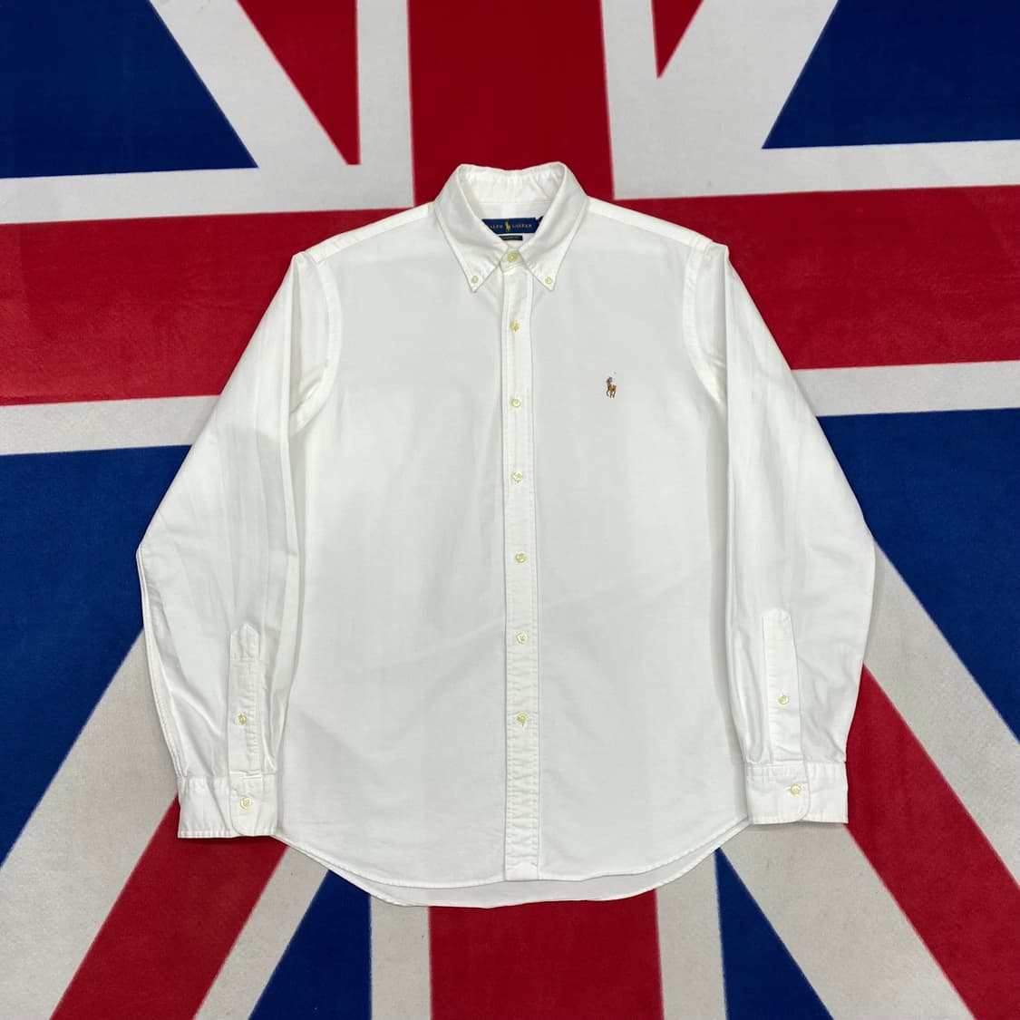 폴로 화이트셔츠  M실측L 상품이미지1