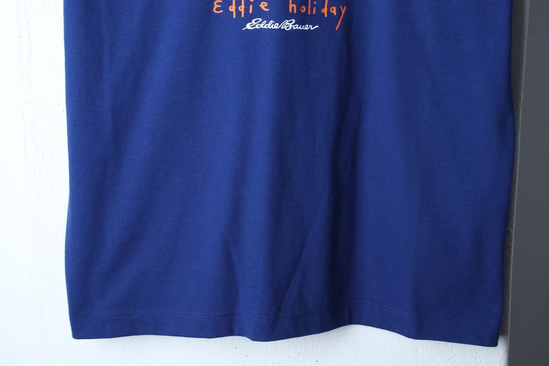 (L-XL) 에디바우어 반팔 티셔츠 새상품 빅로고 블루-H3H33677 상품이미지5