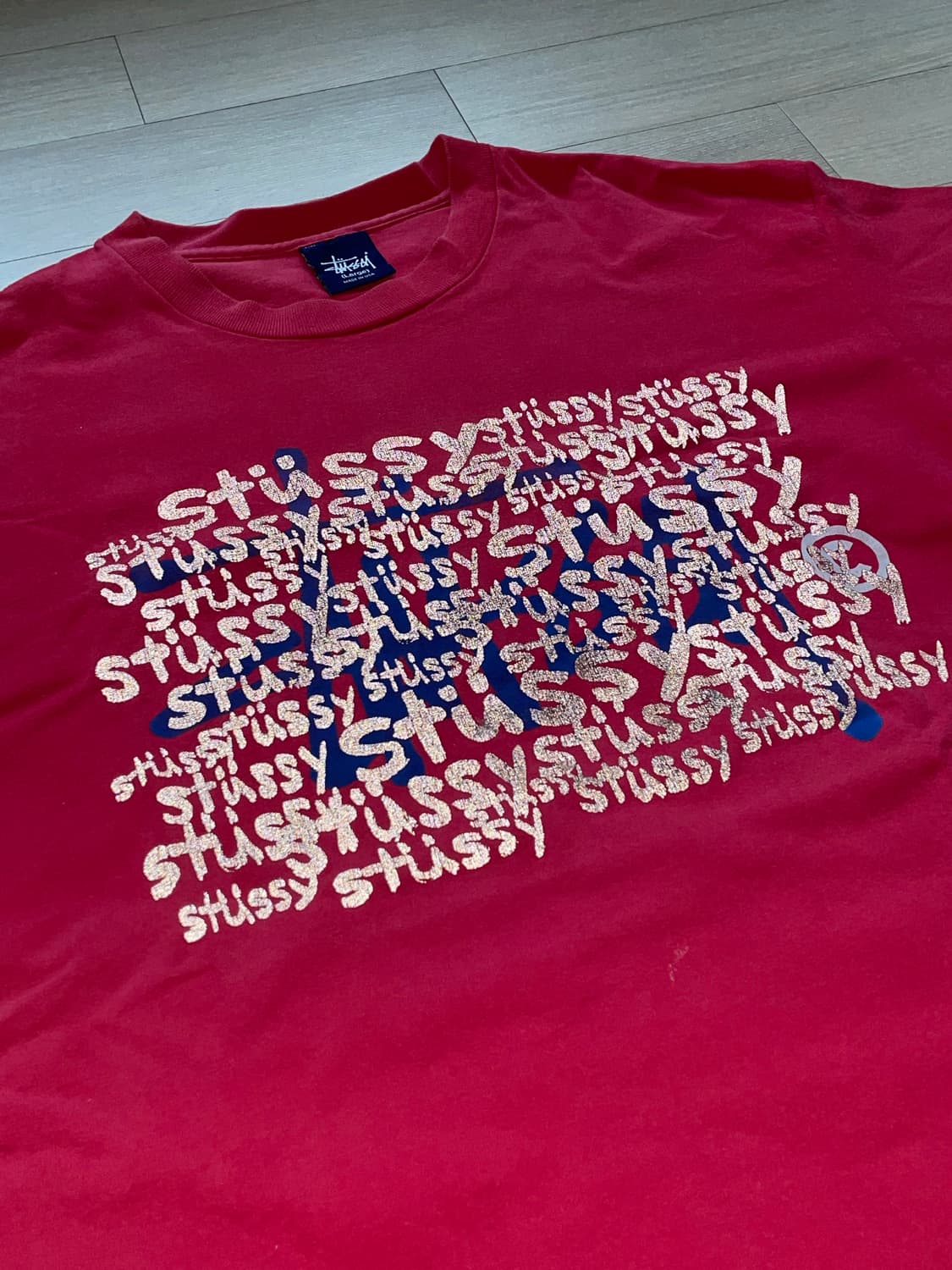 90s 올드 스투시 로고 티셔츠 stussy 상품이미지3