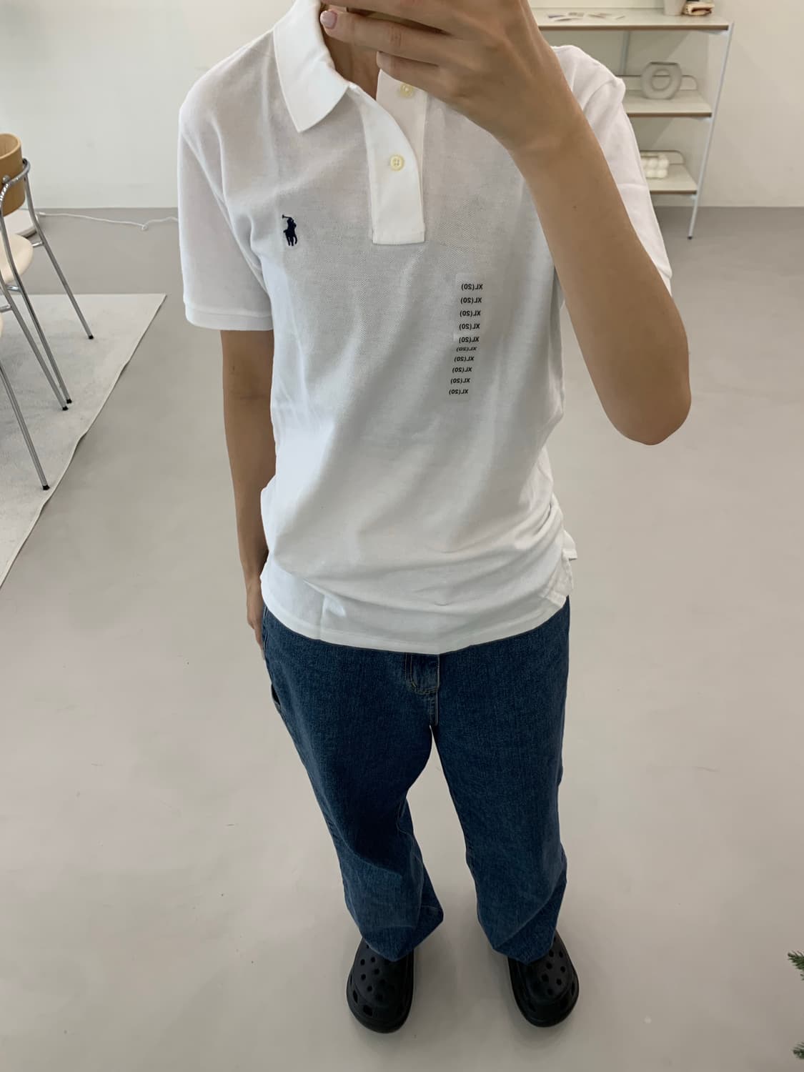 폴로 랄프로렌 보이즈 반팔 카라티 화이트 XL(20) 상품이미지4