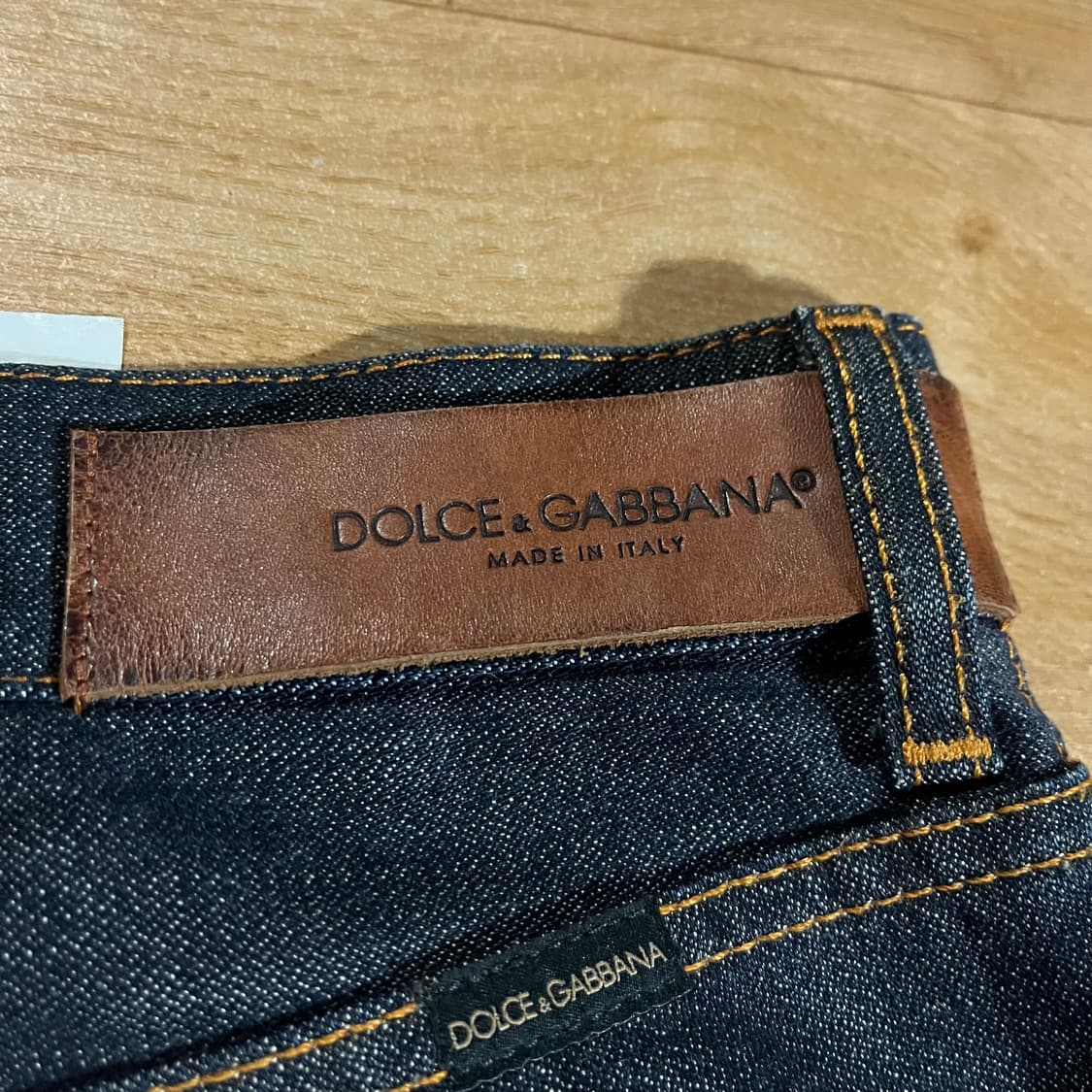 [29-30] (새상품) 돌체 가죽패치 생지데님 상품이미지3