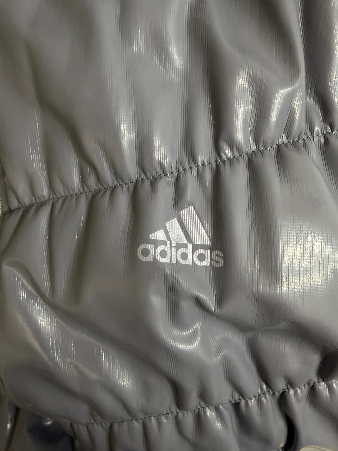 아디다스 코발트 쿨톤 블루 작사 글로시 패딩 상품이미지5