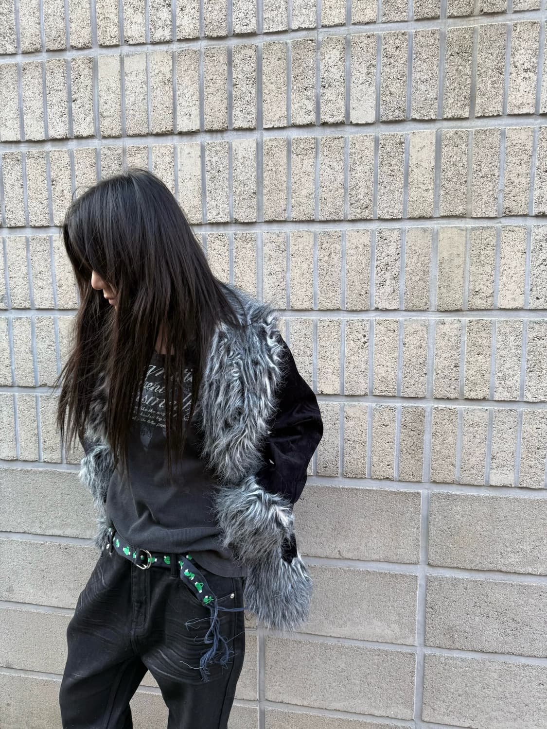 퍼 디테일 락시크 무드 자켓 상품이미지2