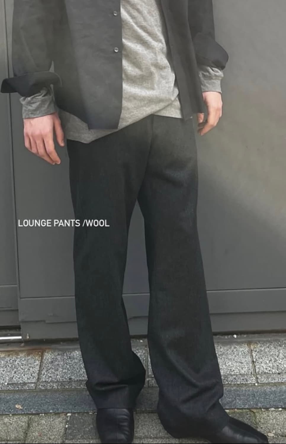 lounge pants wool 2 (darkgrey) 상품이미지1