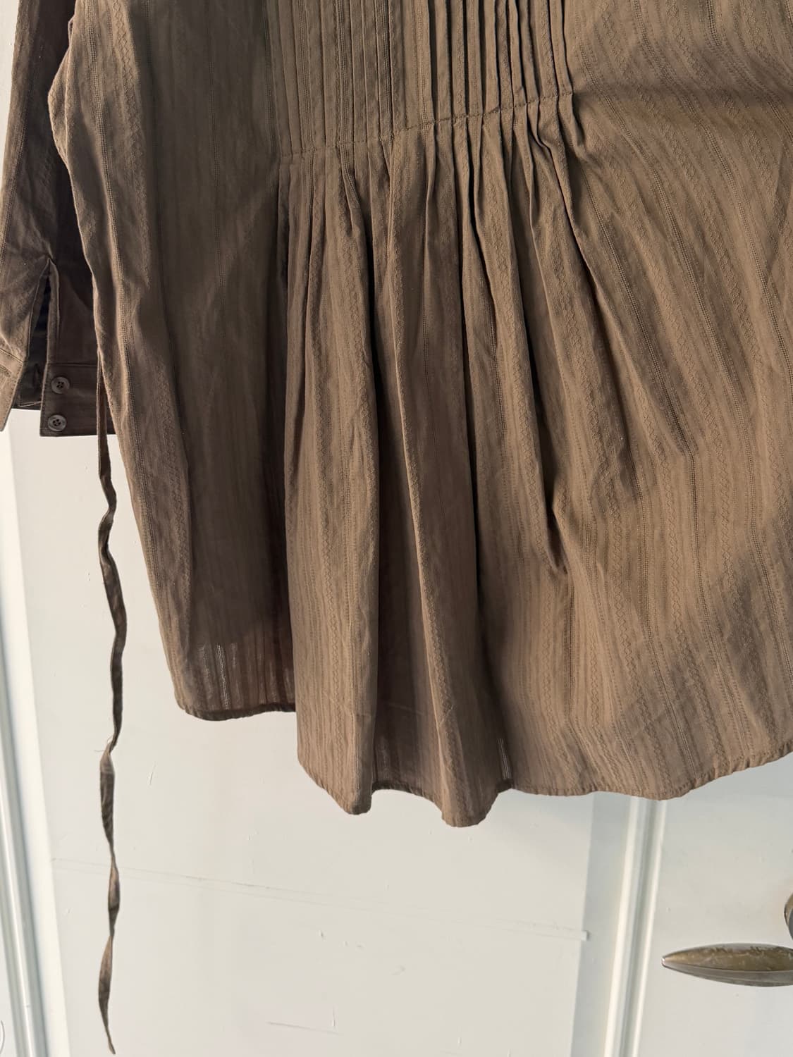 일본빈티지 모카브라운 플레어 셔츠 상품이미지10