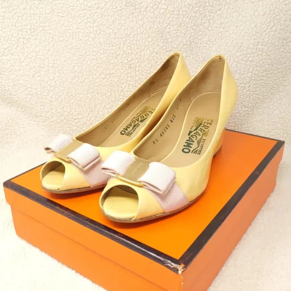 [정품] 페라가모 시시(Sissi) 오픈토 웨지힐 240 상품이미지2