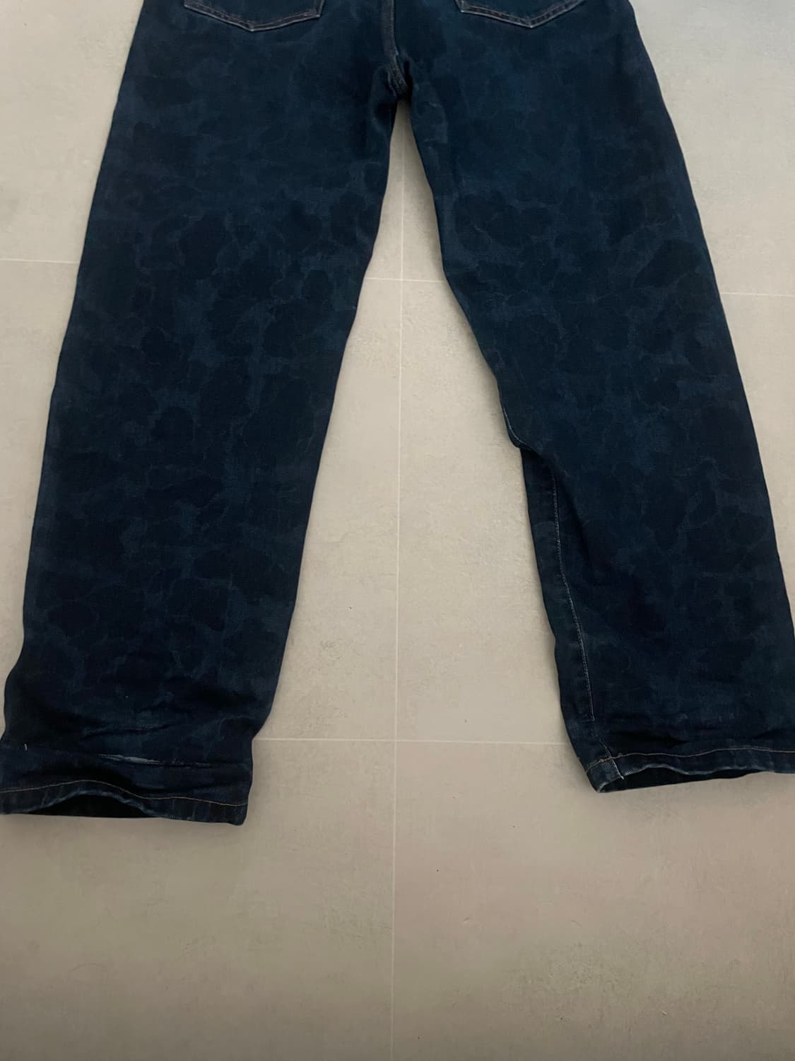 칼하트 wip 덕 랜든 팬츠 메이틀랜드 카모 덕 블루 스톤 워시 상품이미지2