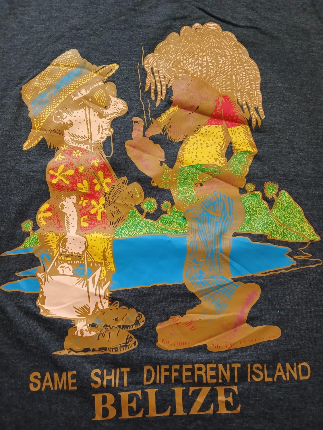 90's Belize의 Island Expression  빈티지 반팔티 상품이미지2