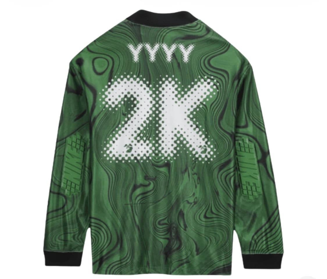 [XL]나이키 X 오프화이트 저지 긴팔 / 그린 상품이미지2