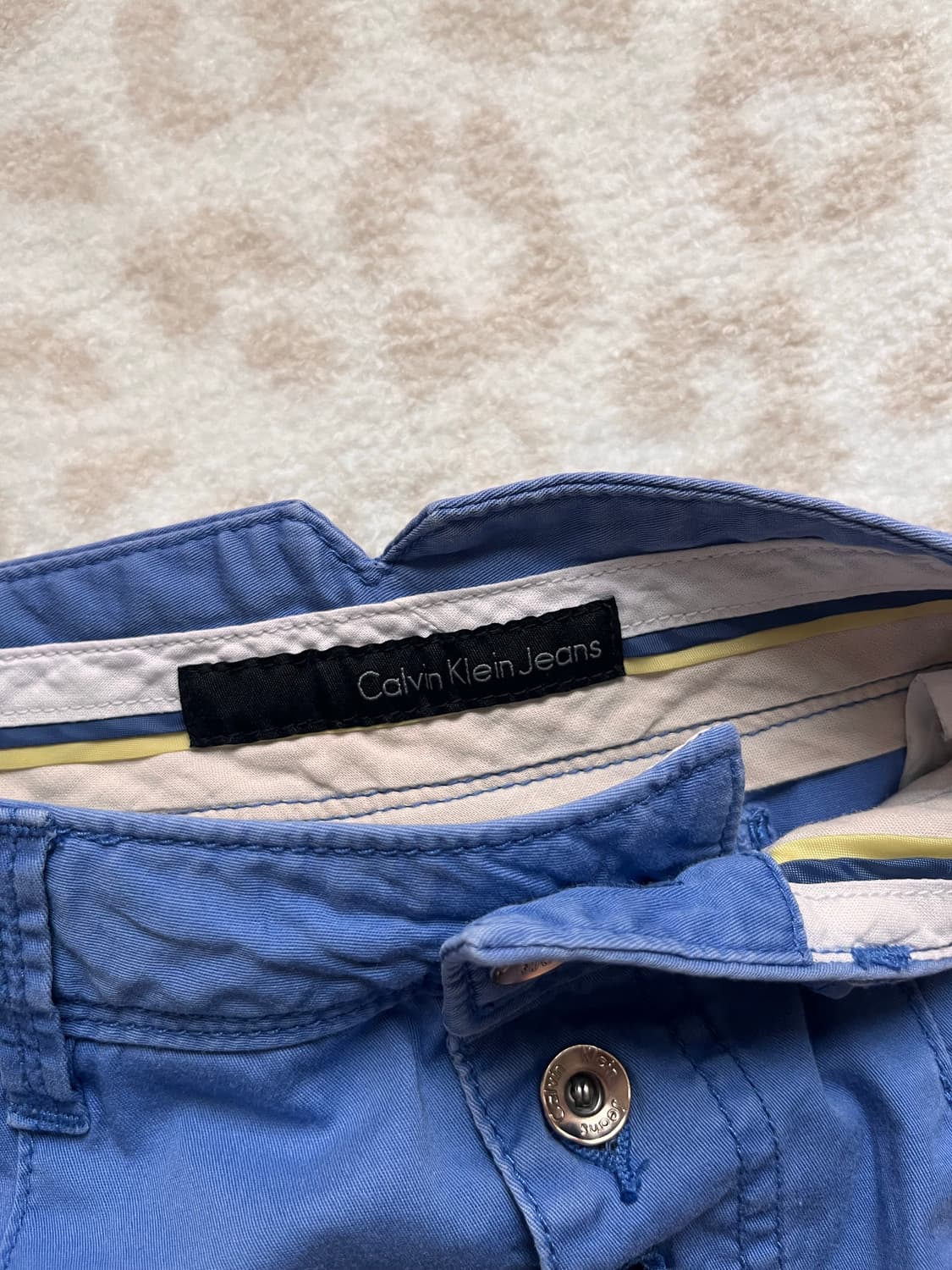 Calvin Klein blue zipper detail skirt 상품이미지2