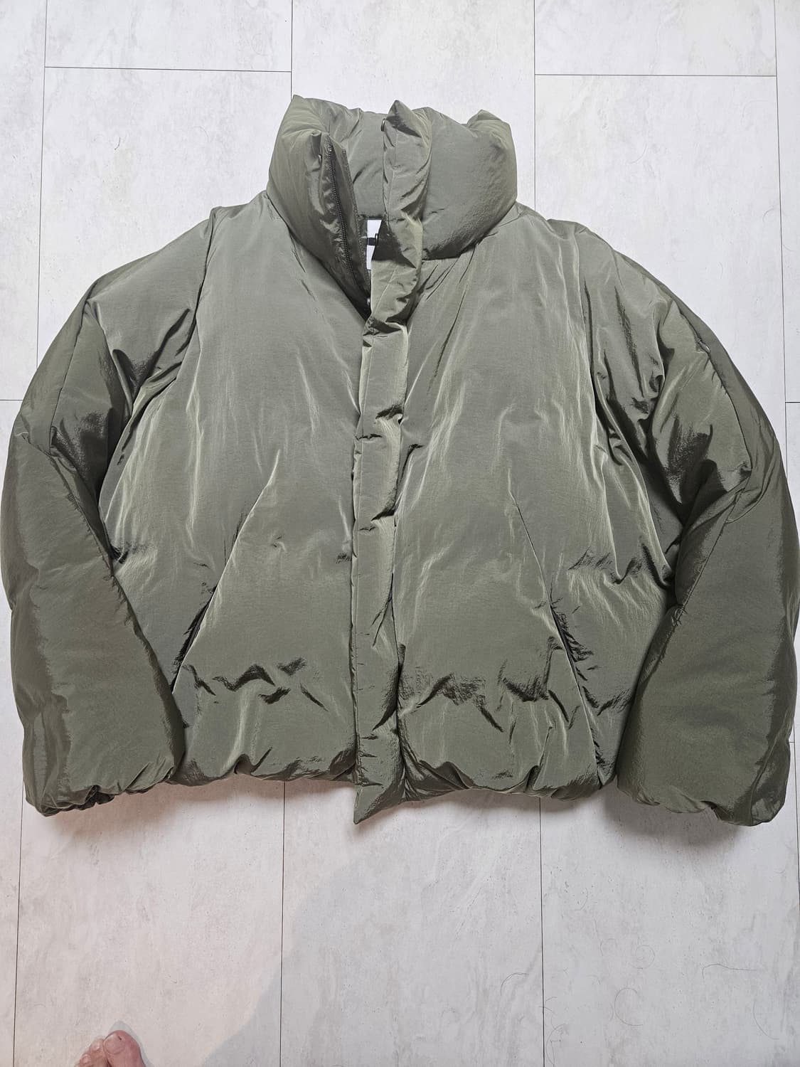 [L]후미토간류 카키 다운 점퍼 상품이미지1