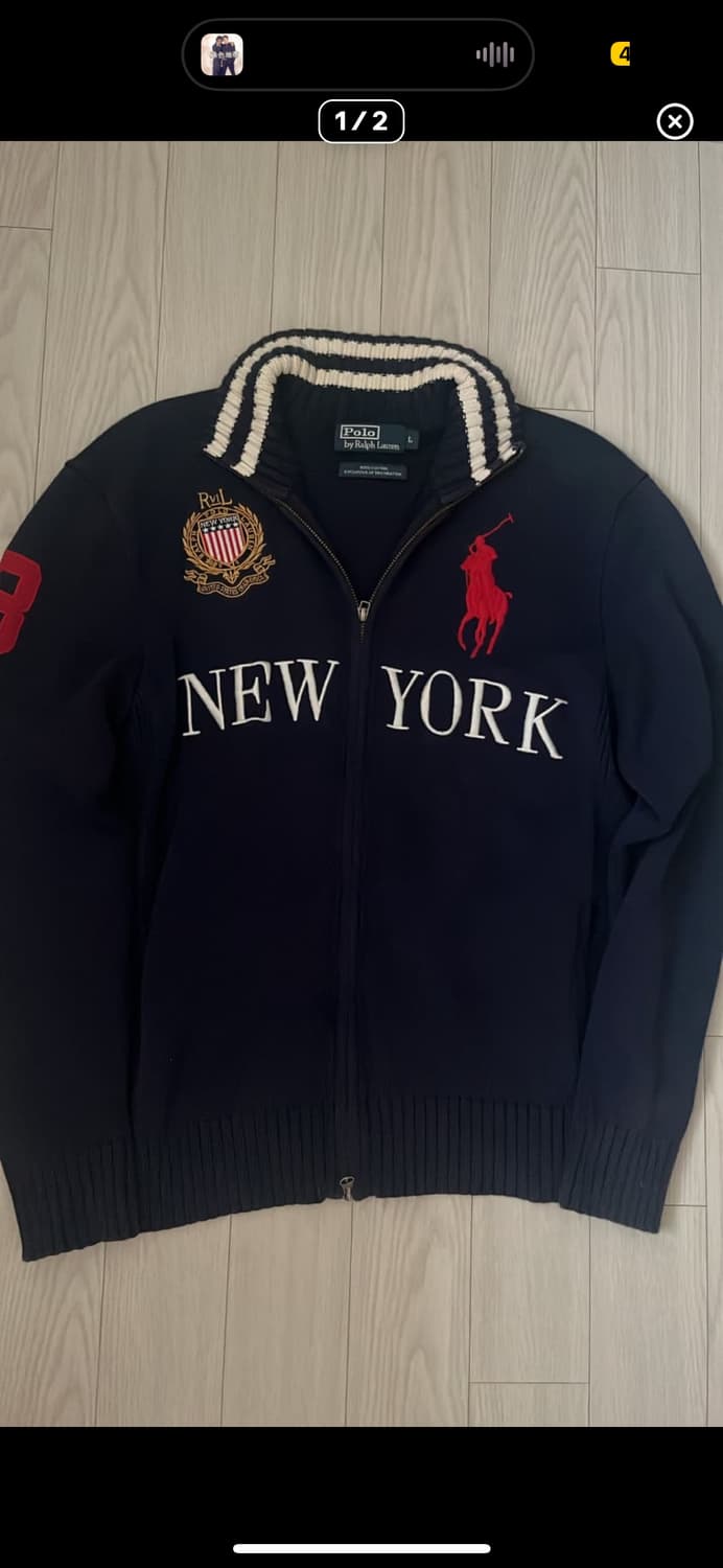 빅포니 니트집업  상품이미지1