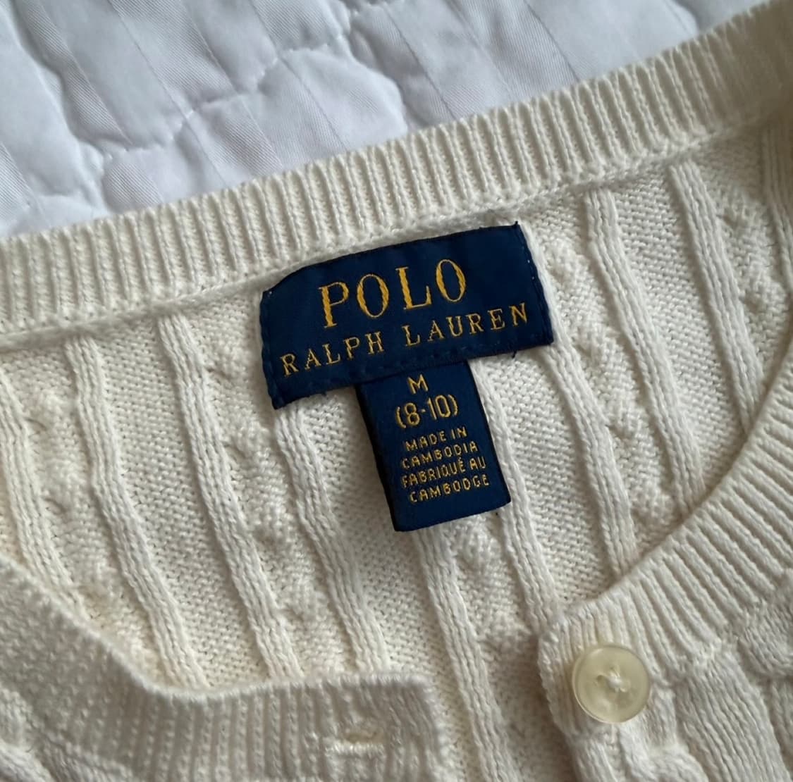 새상품 폴로 랄프로렌 케이블 니트 가디건 M (마른 44 추천) 상품이미지3