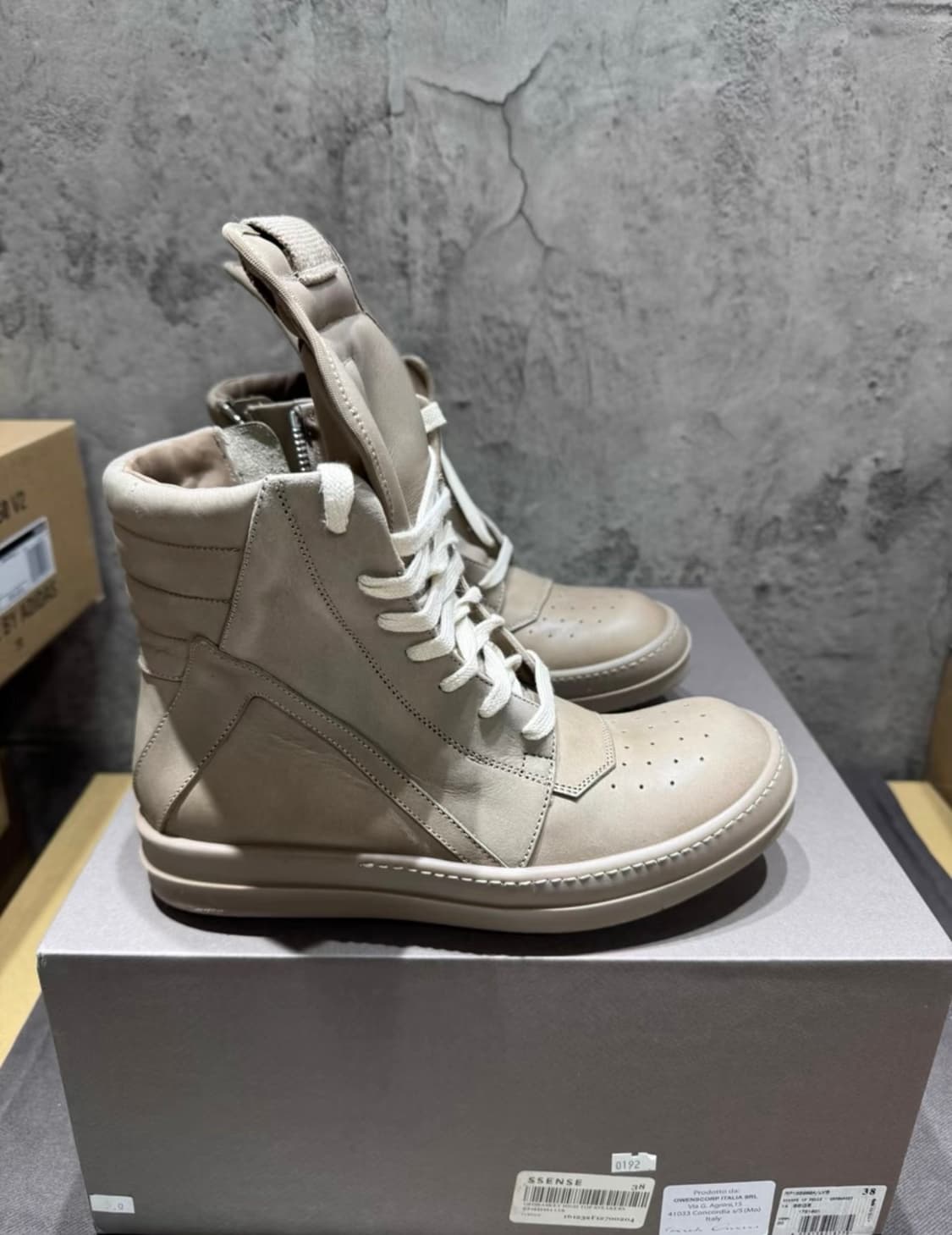 릭오웬스 지오바스켓 베이지 38 새상품 상품이미지6