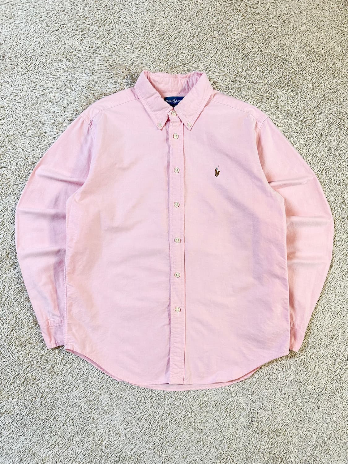 폴로 랄프로렌 스키니핏 멀티포니 옥스포드 셔츠 핑크 상품이미지1