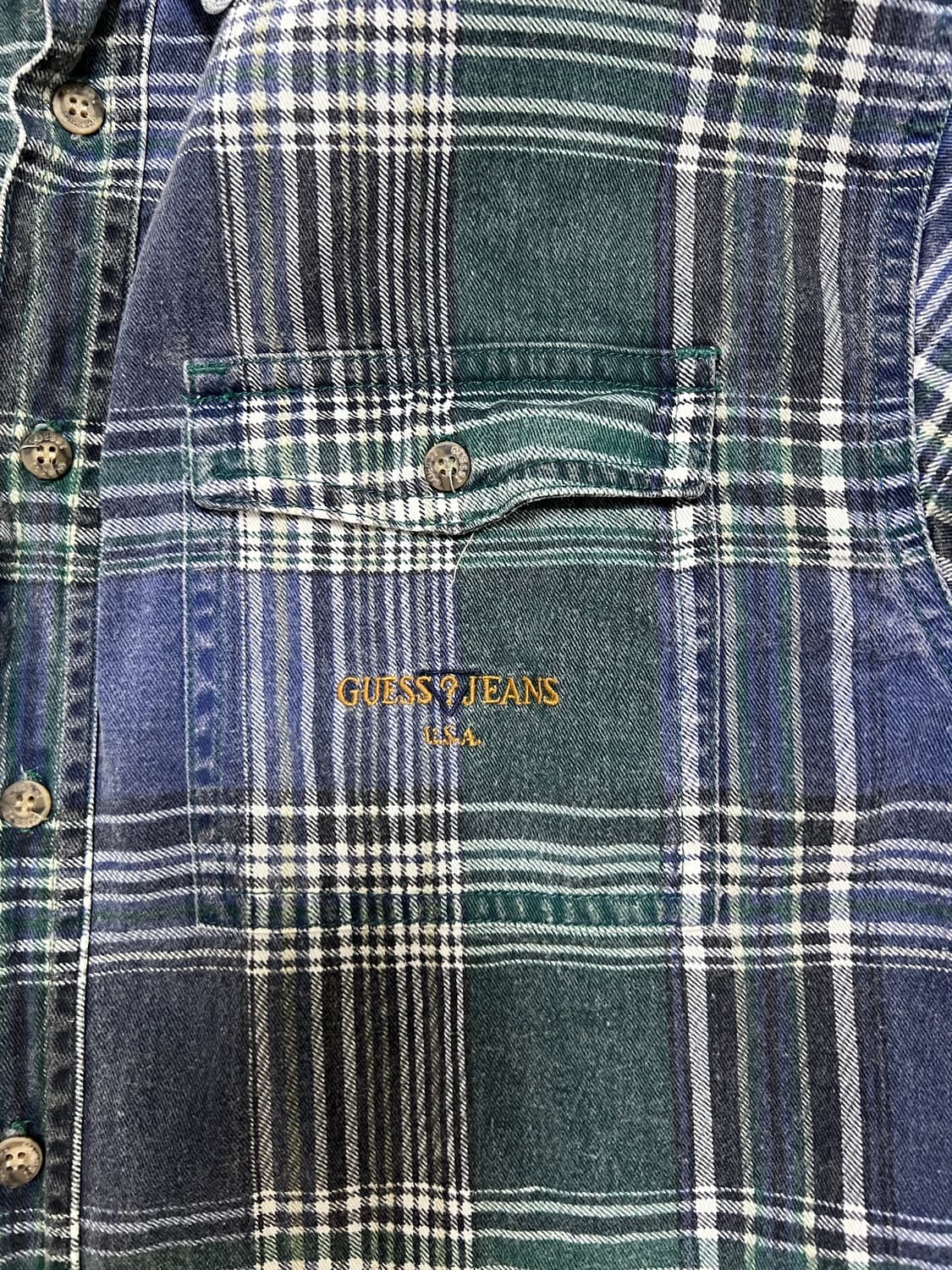 Guess made in hong kong 체크 셔츠 상품이미지4