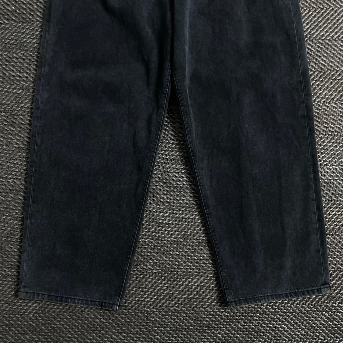 비바스튜디오 와이드핏 블랙 데님 팬츠o 3162 상품이미지2