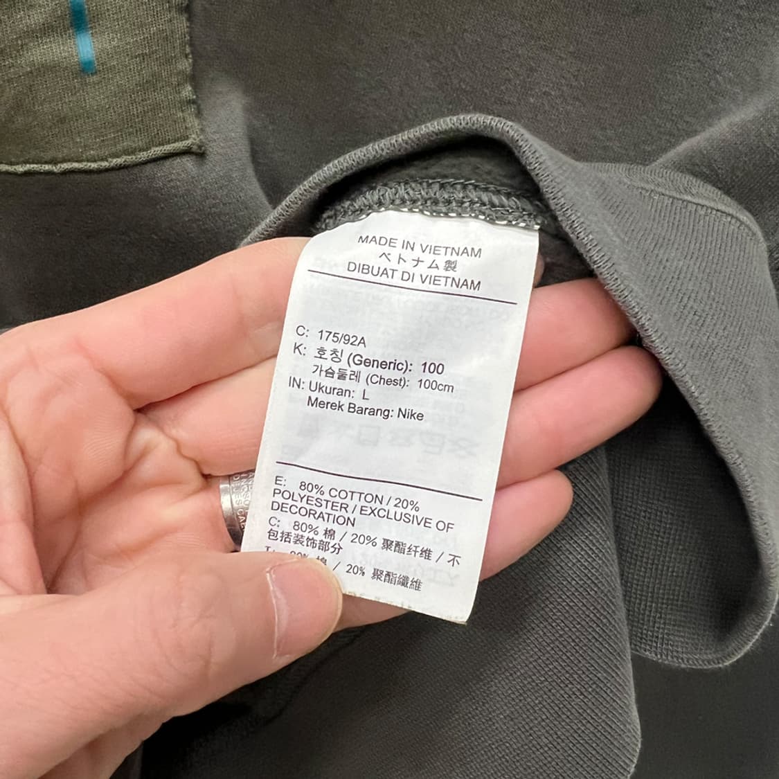 나이키 포켓 패치 맨투맨 L 상품이미지4