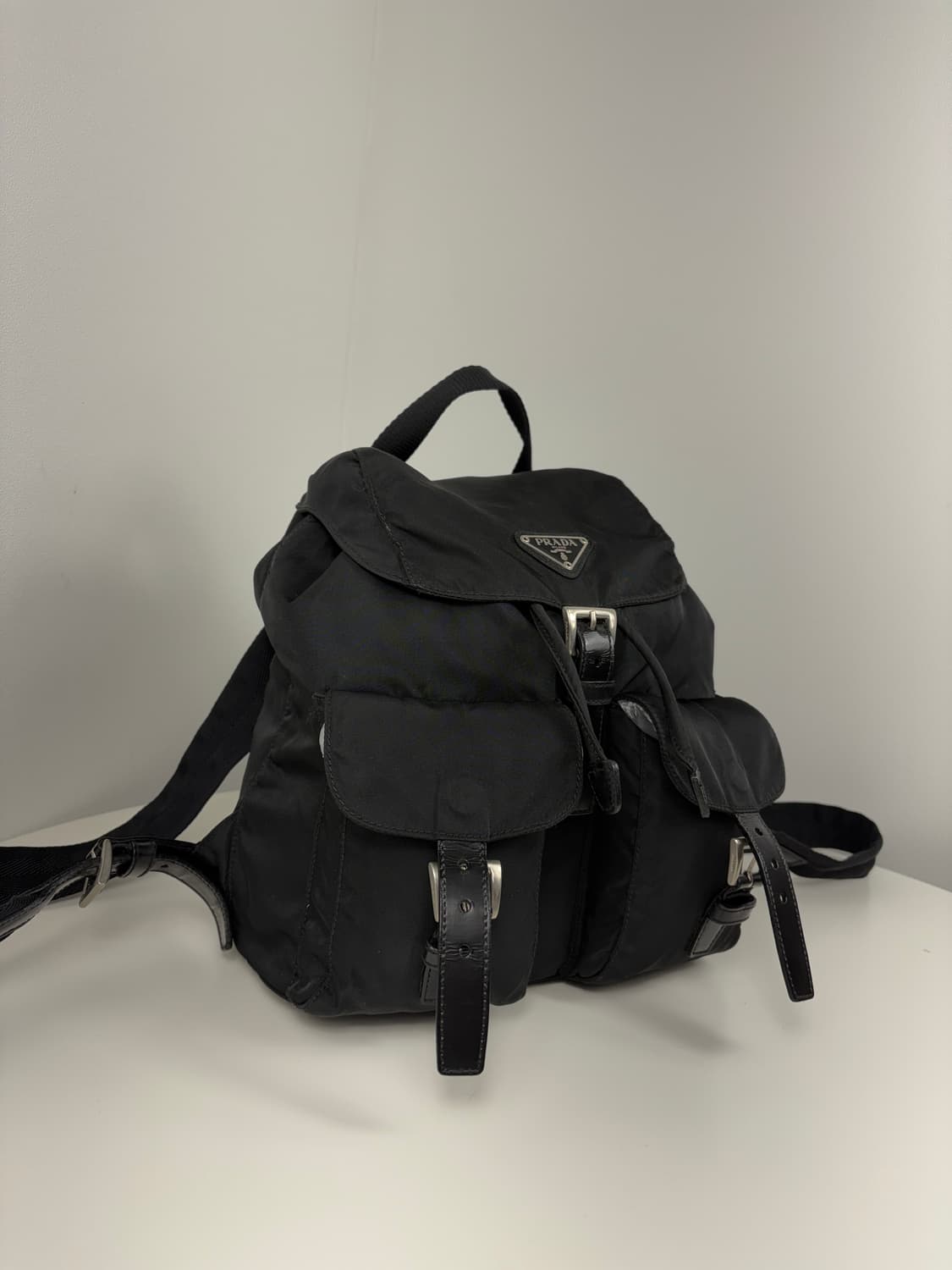 프라다 나일론 투포켓 스몰 백팩 상품이미지2