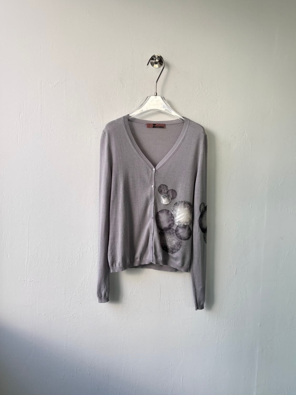 존갈리아노 아카이브 엠브로이드 실크 가디건 상품이미지3