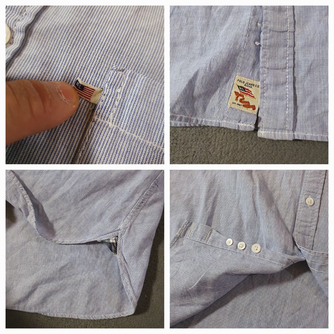 폴로 진스 스트라이프 셔츠 L 상품이미지4