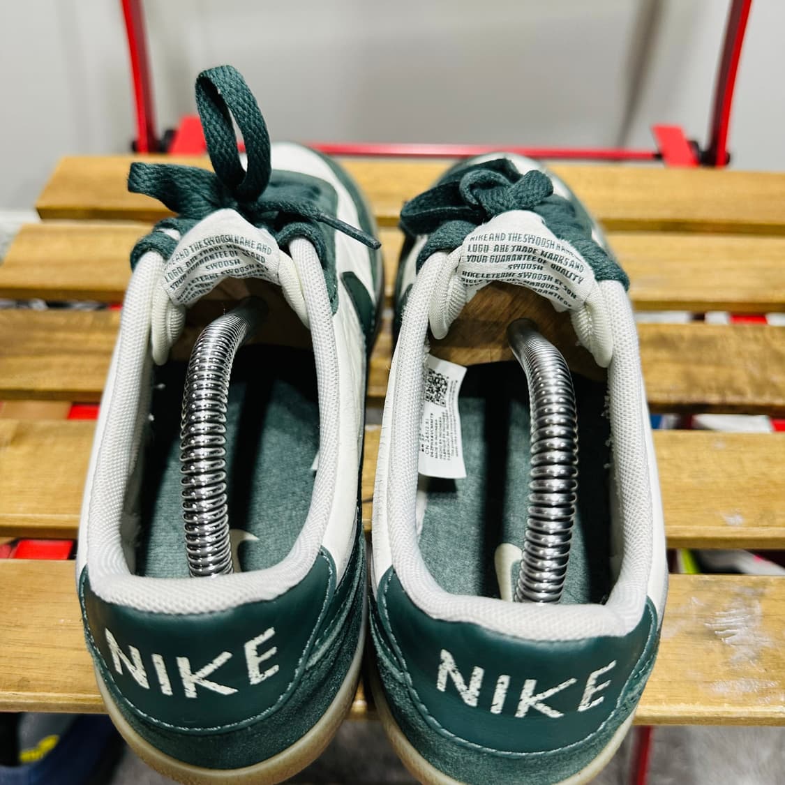 245) 나이키 운동화 여성 여자 신발 킬샷 OG 화이트 그린 상품이미지5