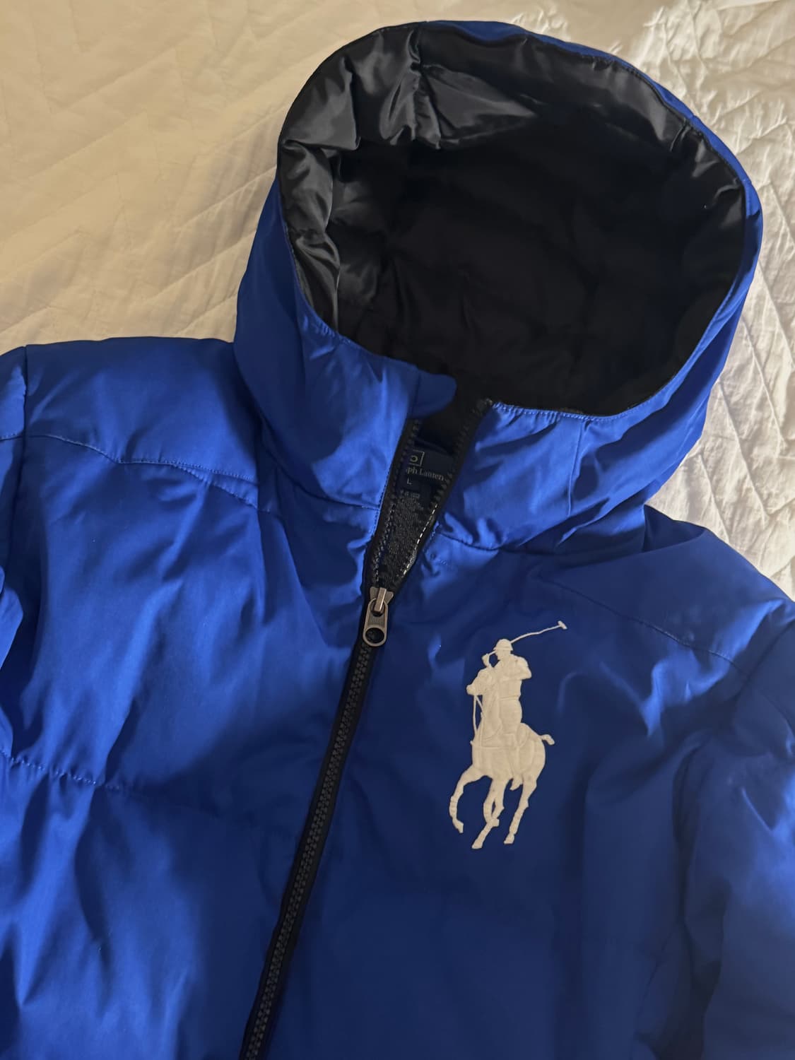 폴로 빅포니 패딩 블루  상품이미지3