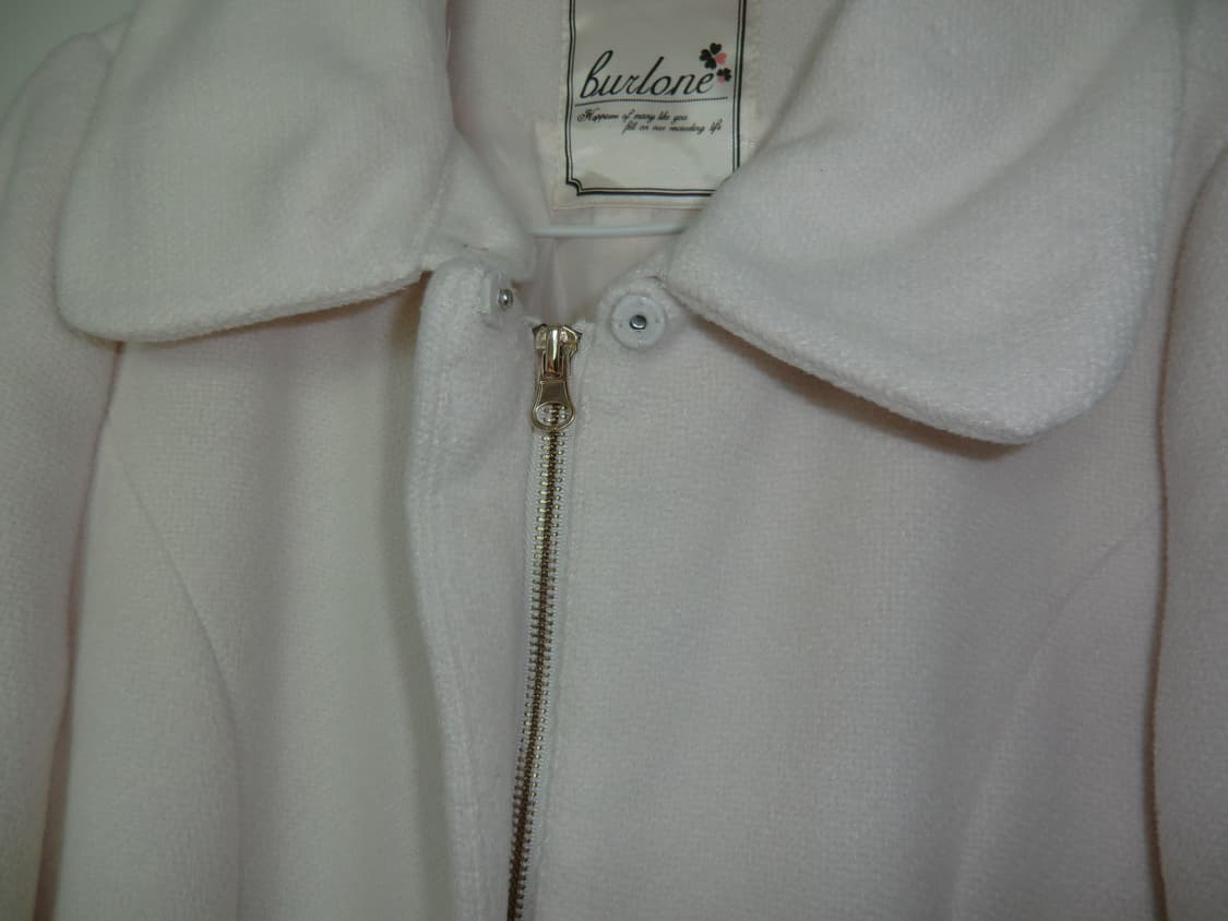 히메갸루 빈티지 코트 핑크 아이보리 딸기우유 퍼 상품이미지4