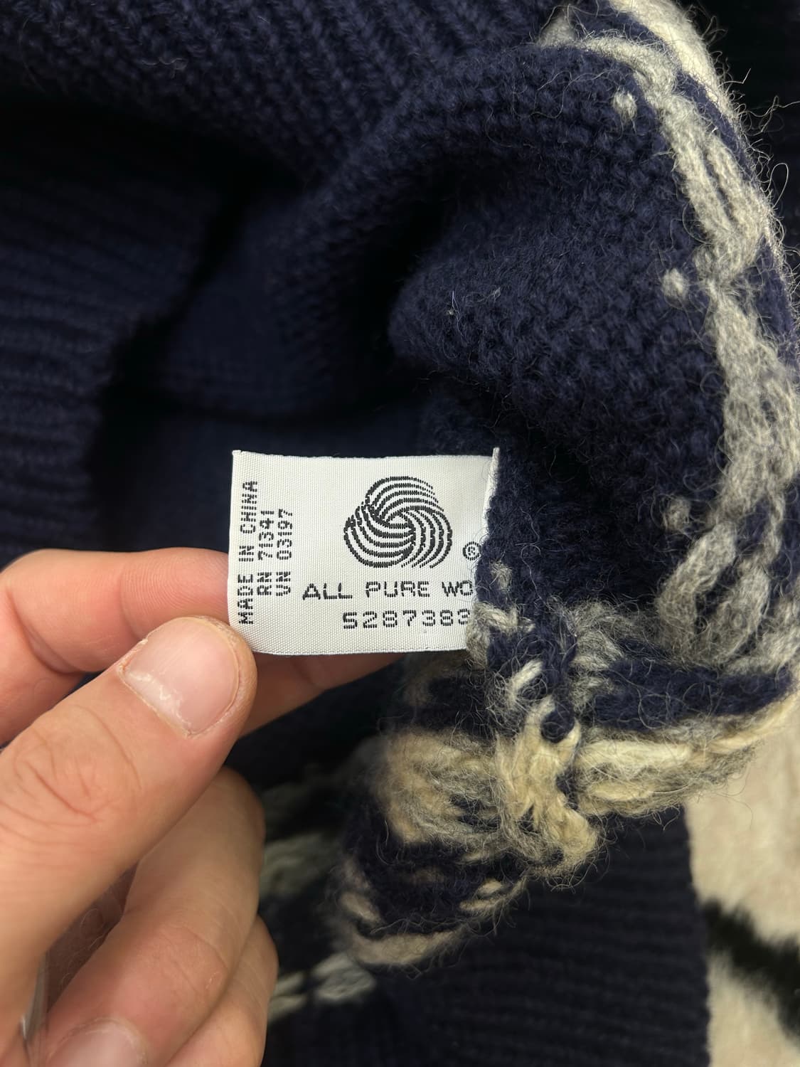 [M]L.L.bean 노르딕 헤비울 니트/네이비 상품이미지6