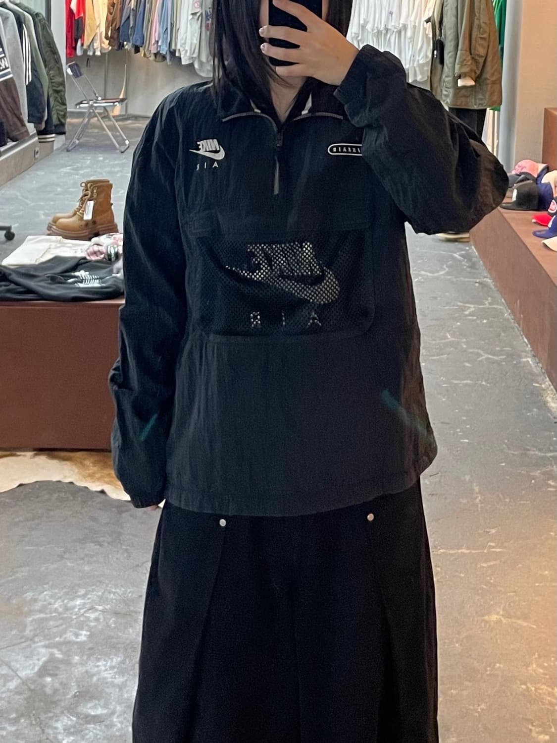 나이키 에어 아노락 블랙 바람막이 H1656 상품이미지1