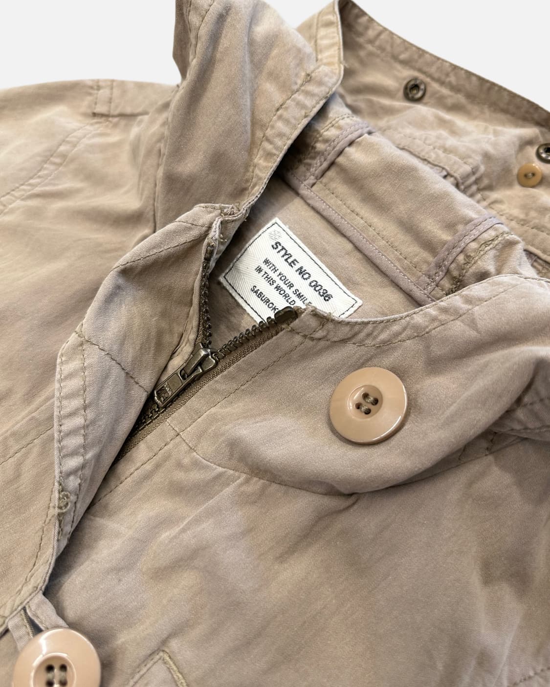 beige military hood parka 상품이미지3