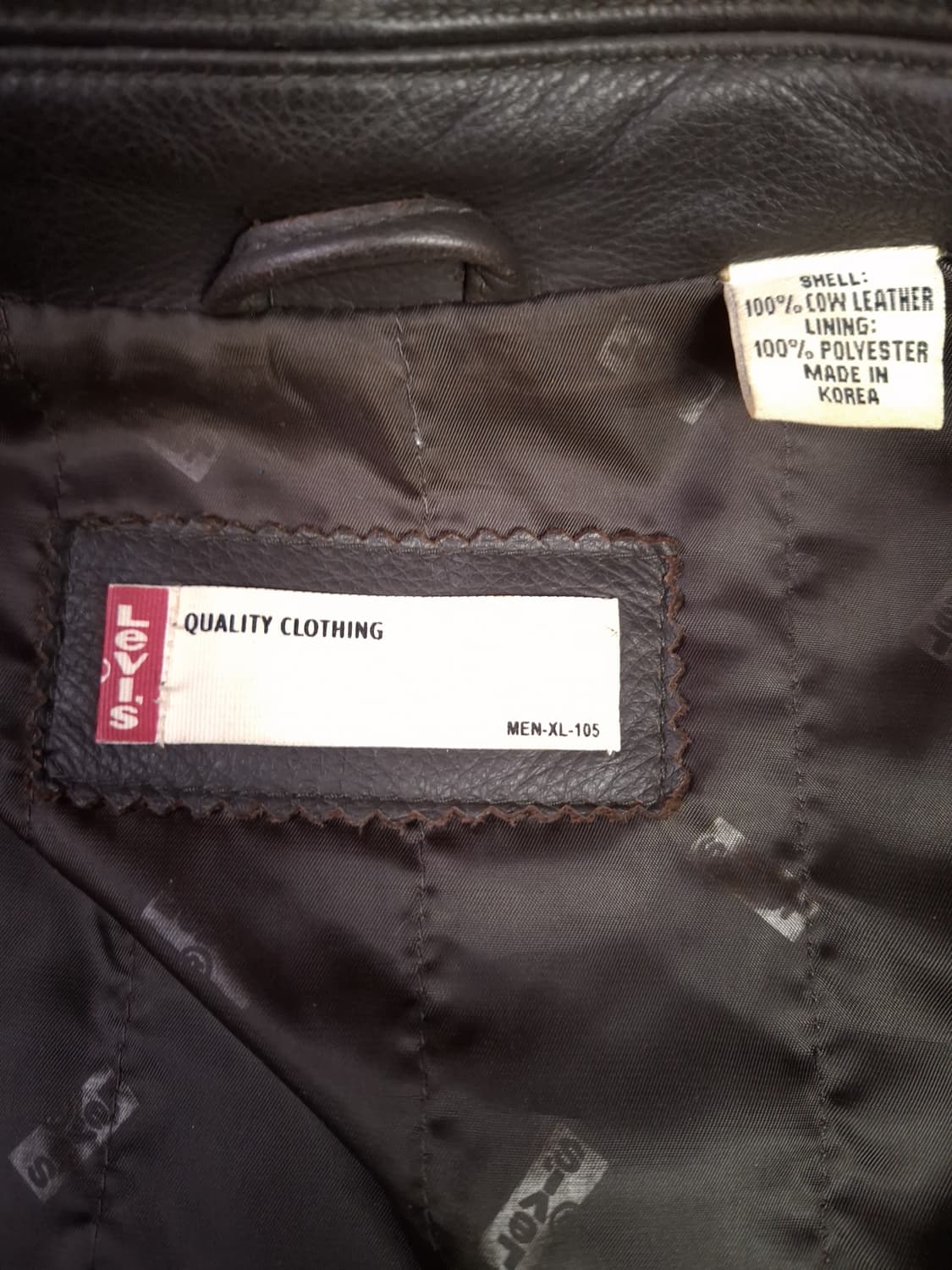 오리지날 국내산 다크리바이스 브라운 리얼레더 누박 자켓 상품이미지5