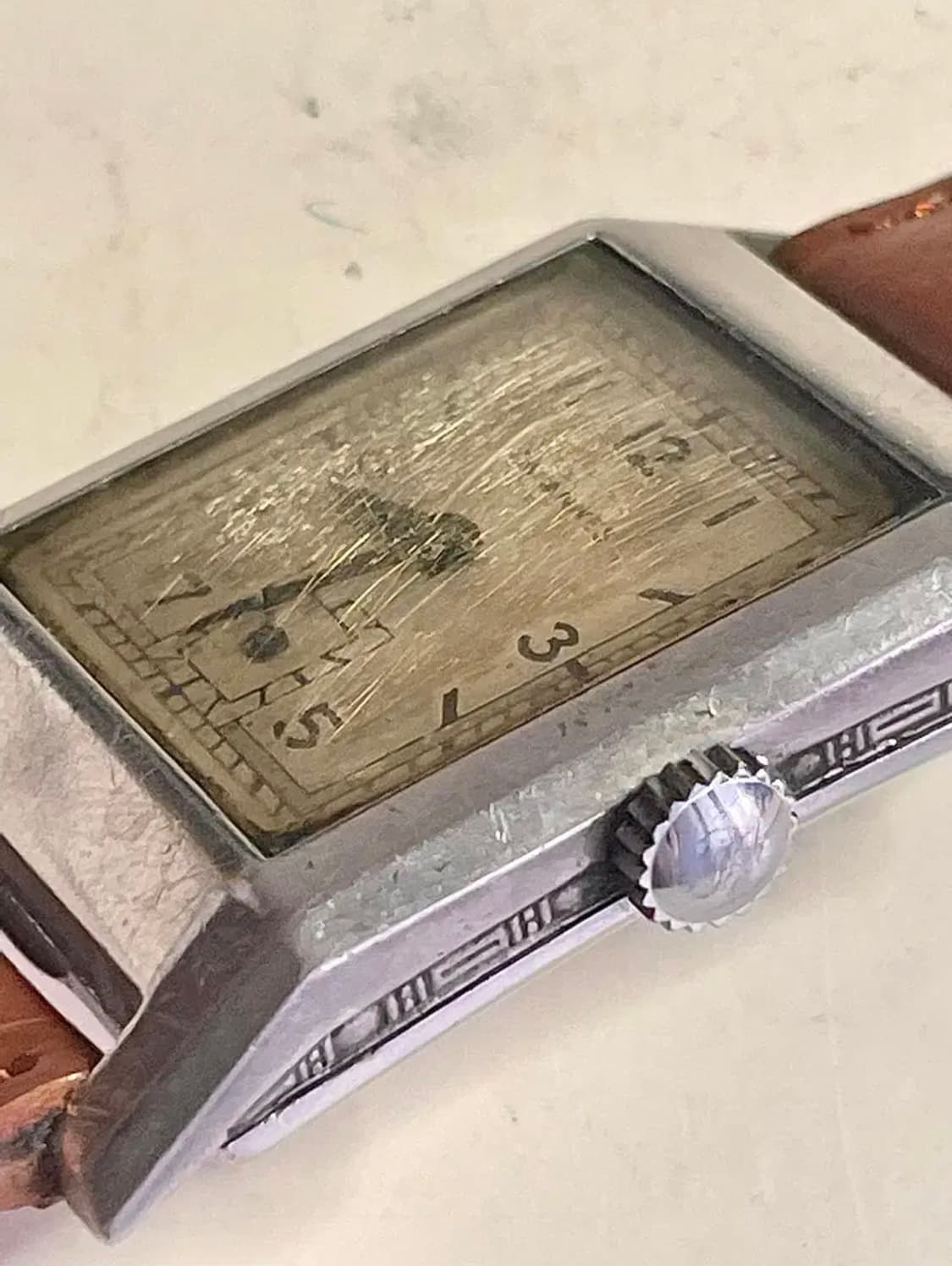 1930년대 빈티지 스위스 탱크 TAVANNES 수동 시계 상품이미지7