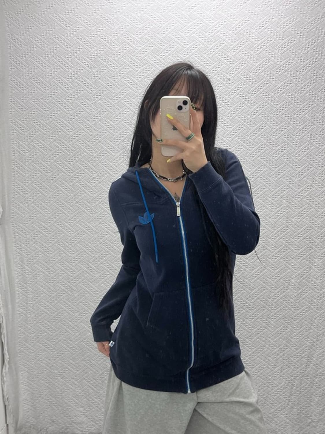 아디다스 00's 레트로 오리지널 약기모 롱 후드집업 95 C07426 상품이미지2