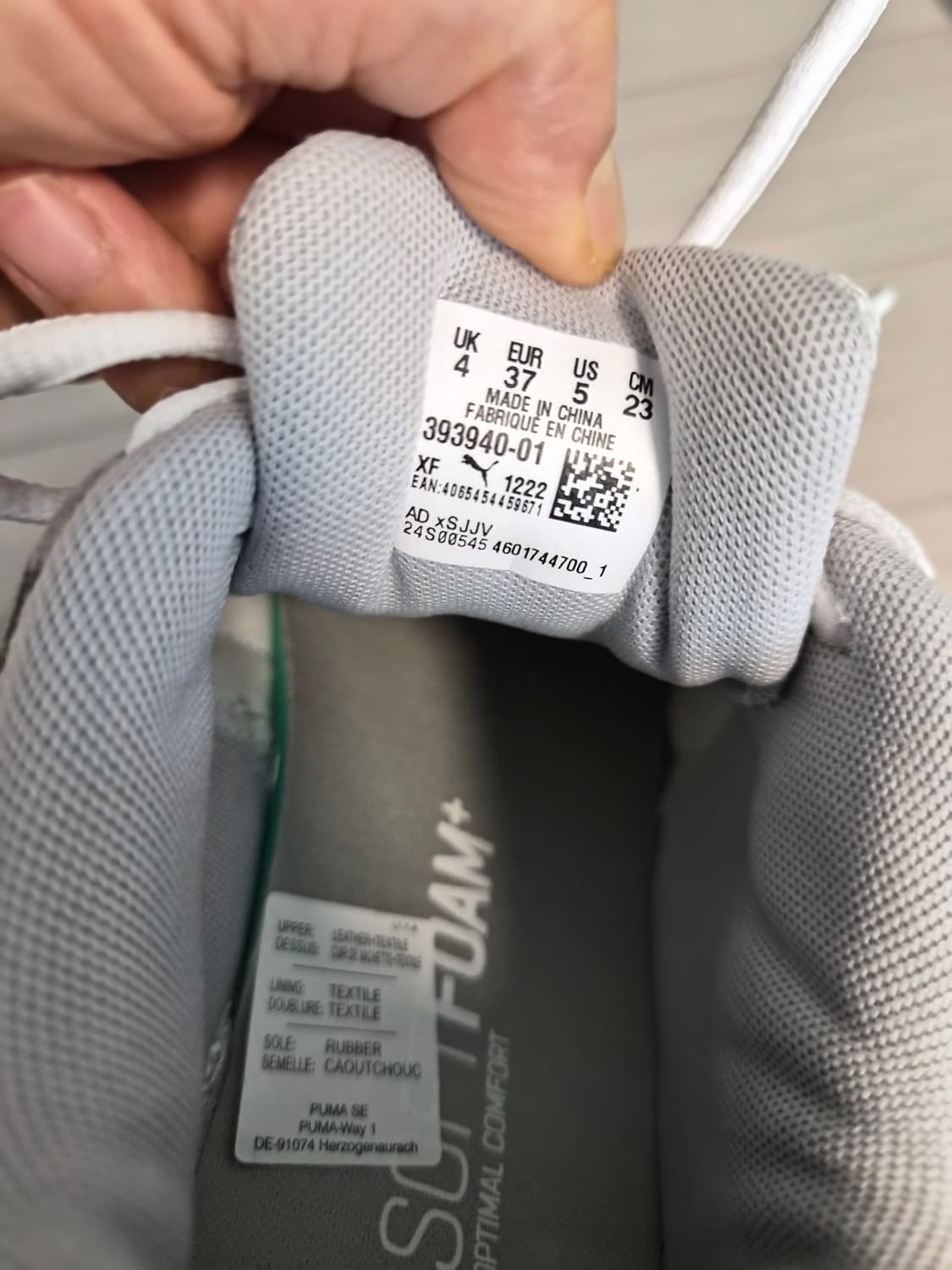 푸마 남녀공용 밀레니오 SD KR 러닝화 그레이 (393940 01) 상품이미지7