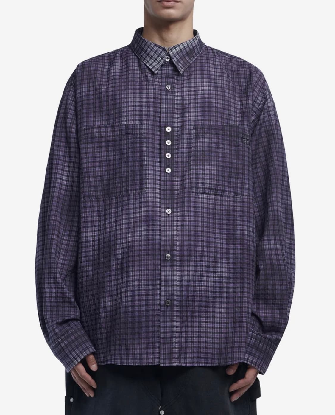 노메뉴얼 셔츠 퍼플 상품이미지1