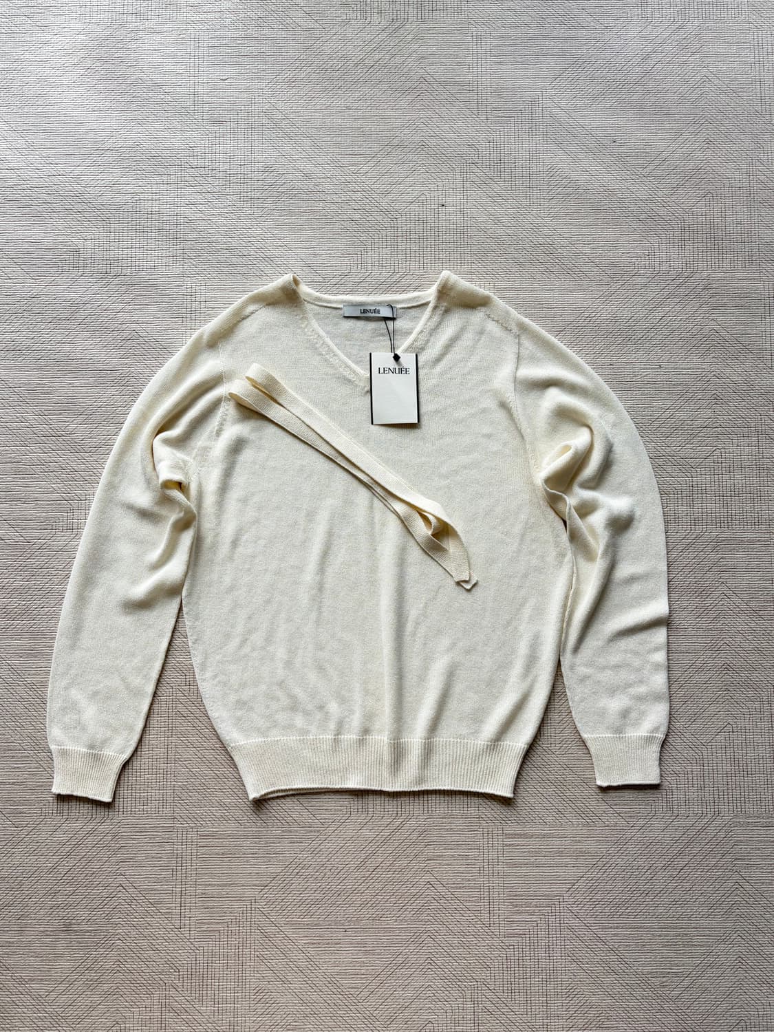 르누이 홀가먼트 Emillie scarf knit (Ivory) 상품이미지6