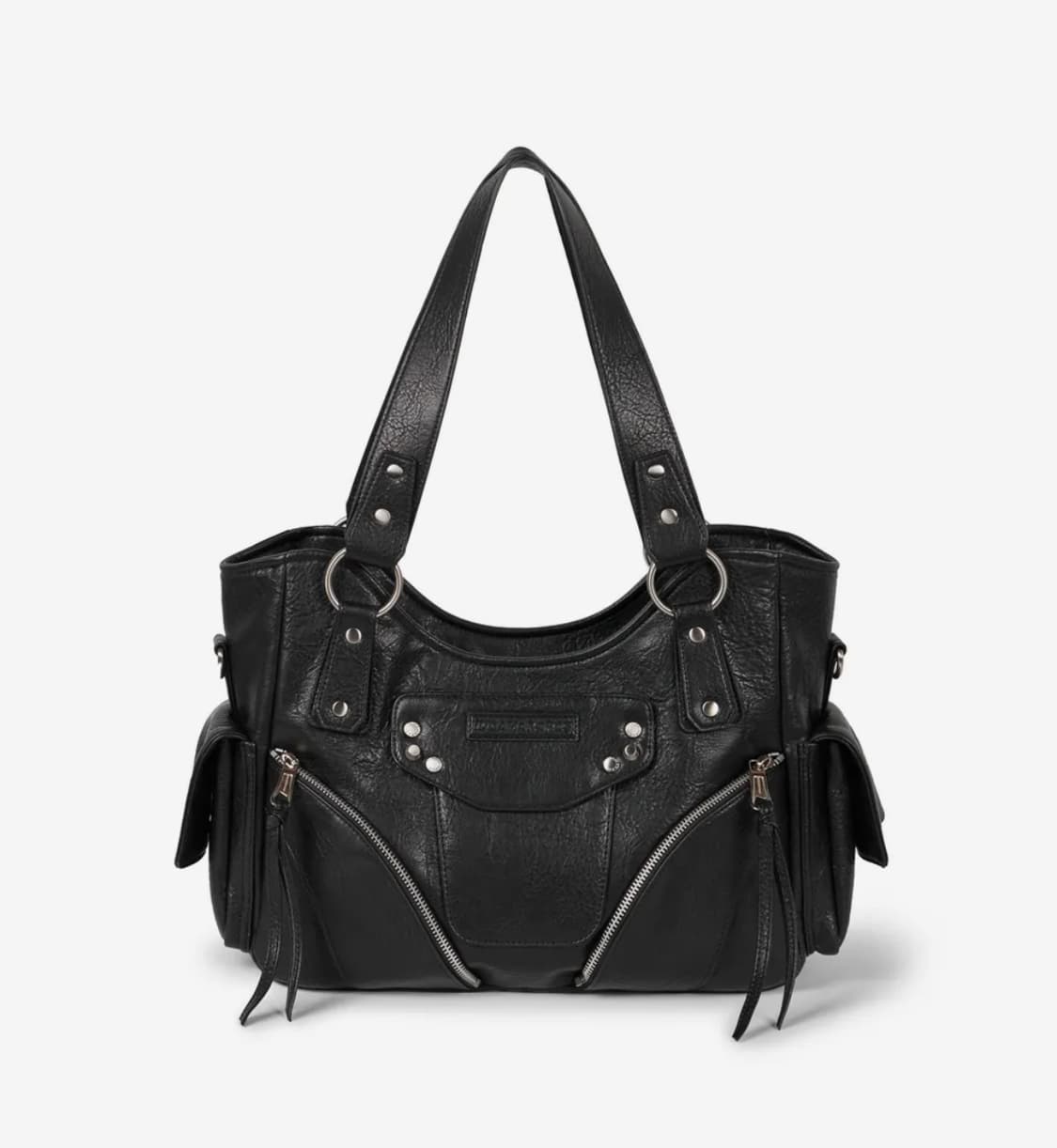 이우가마카라스 레더 숄더 백 블랙 상품이미지1