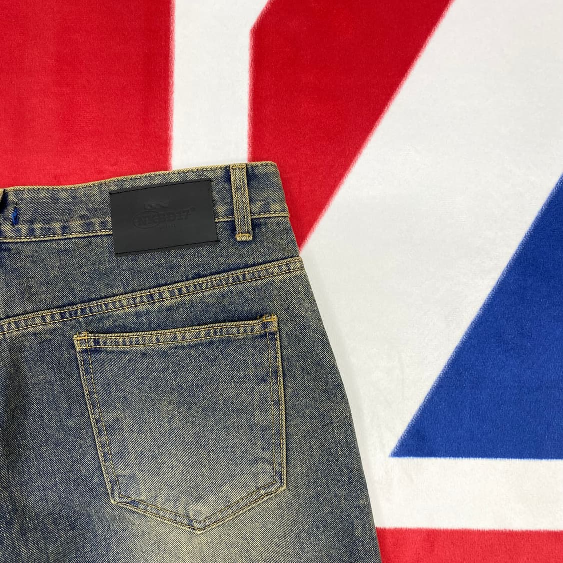 네이키드블러드 더블니 데님팬츠 XL 상품이미지5