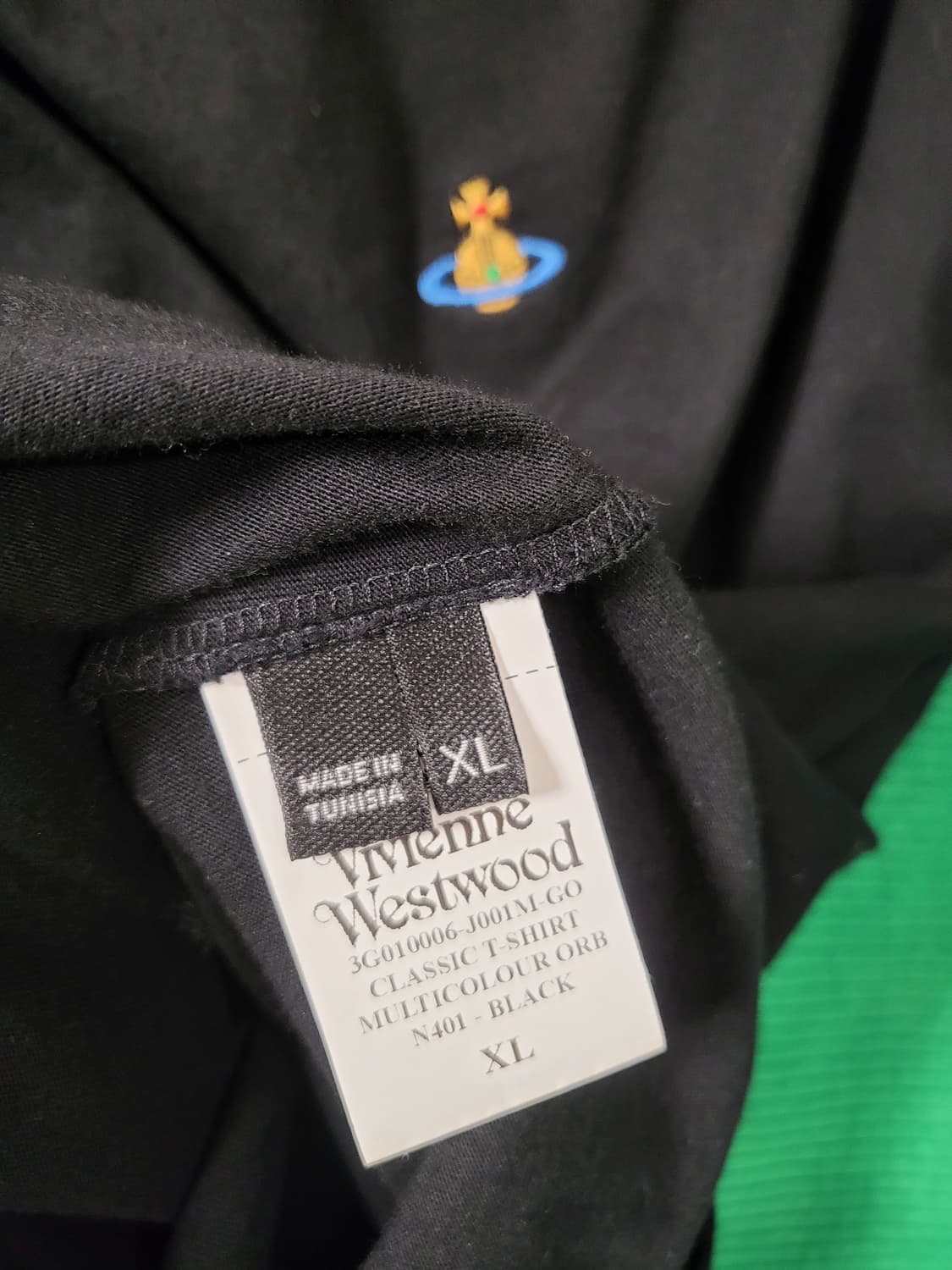 XL] 비비안웨스트우드 자수로고 반팔 티셔츠 상품이미지4