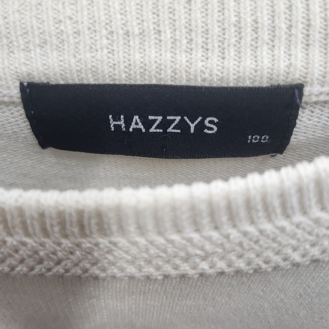 헤지스 컬러배색 얇은 니트 L 상품이미지4