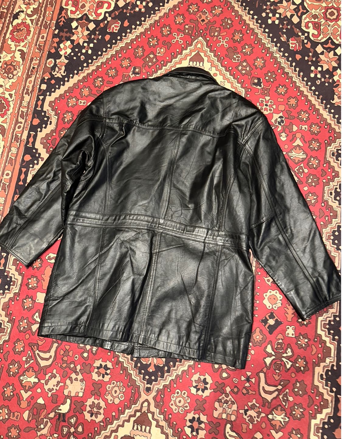 ( XL ) 가죽코트 가죽카코트 가죽자켓 빈티지가죽 가죽하프 상품이미지5