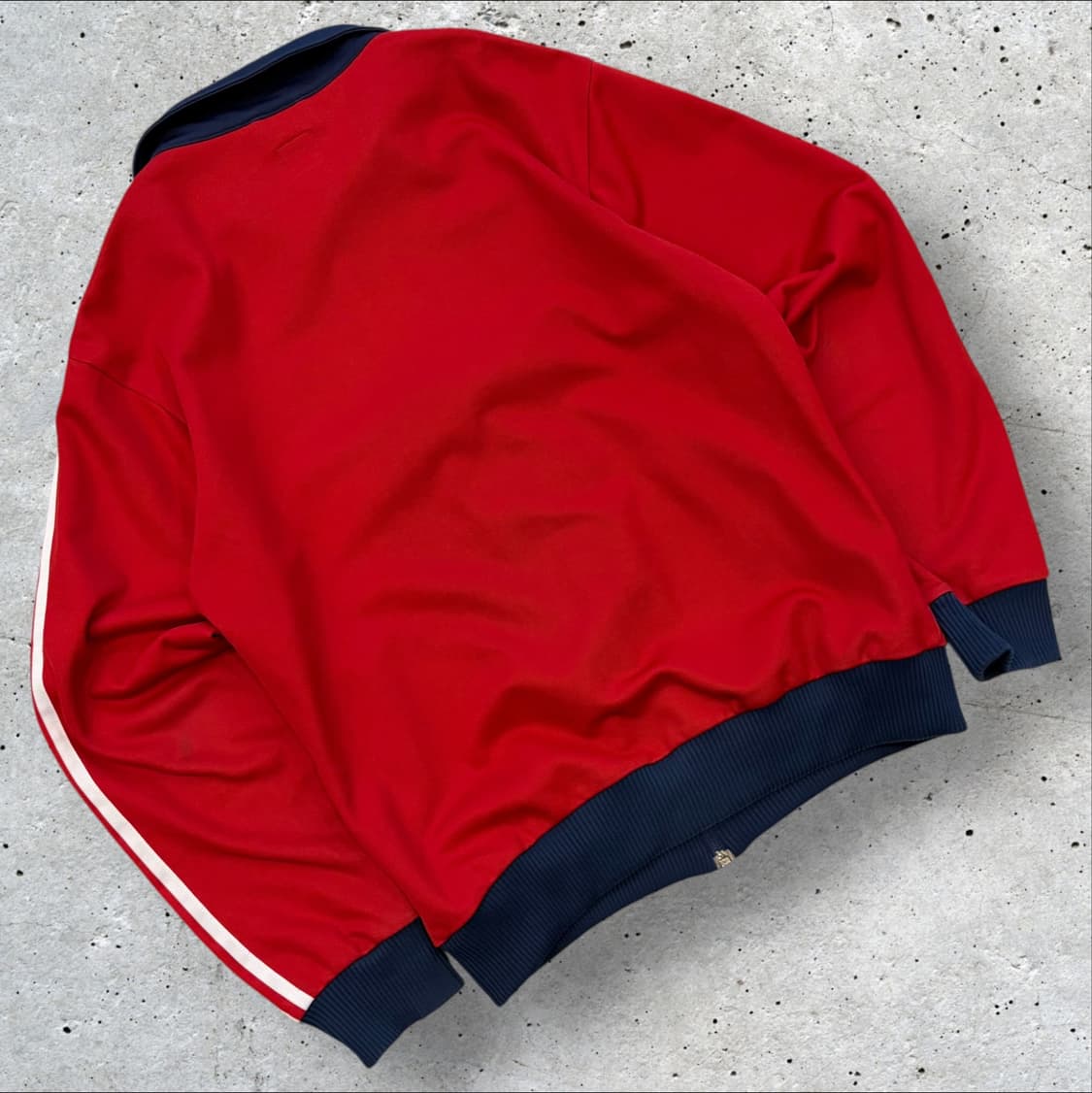 [S] 07s 아디다스 베켄바우어 삼선 트랙탑 레드 네이비 D27 상품이미지2