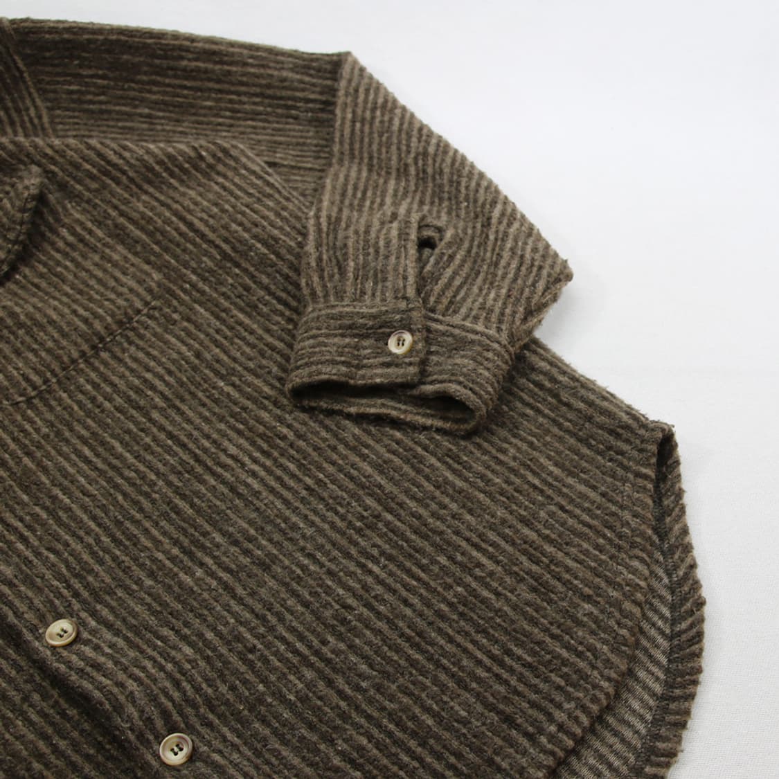 (착용컷) MITSUMINE 모직 셔츠 (남성용 L) 상품이미지7