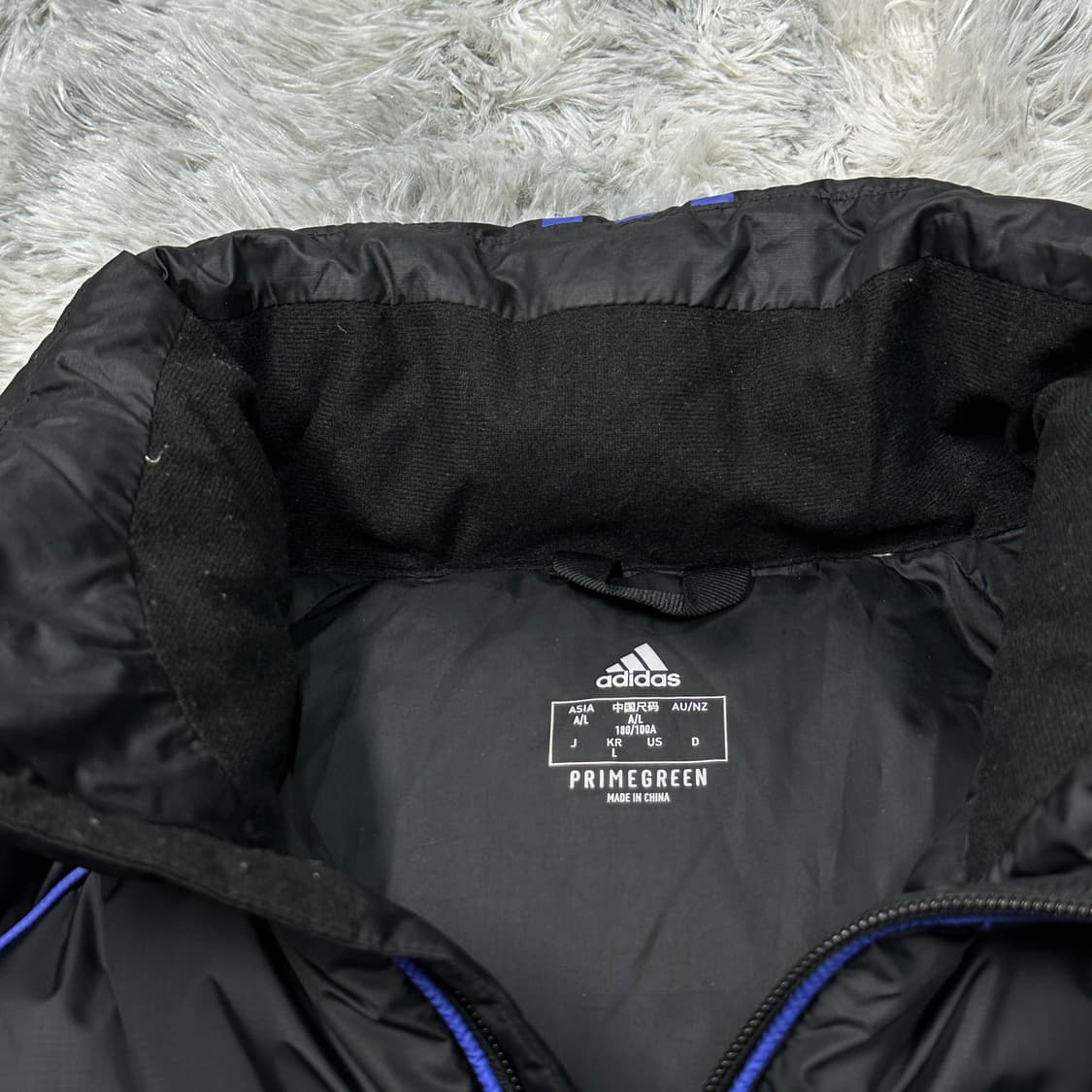 아디다스 오리털 숏패딩 블랙 L 상품이미지3